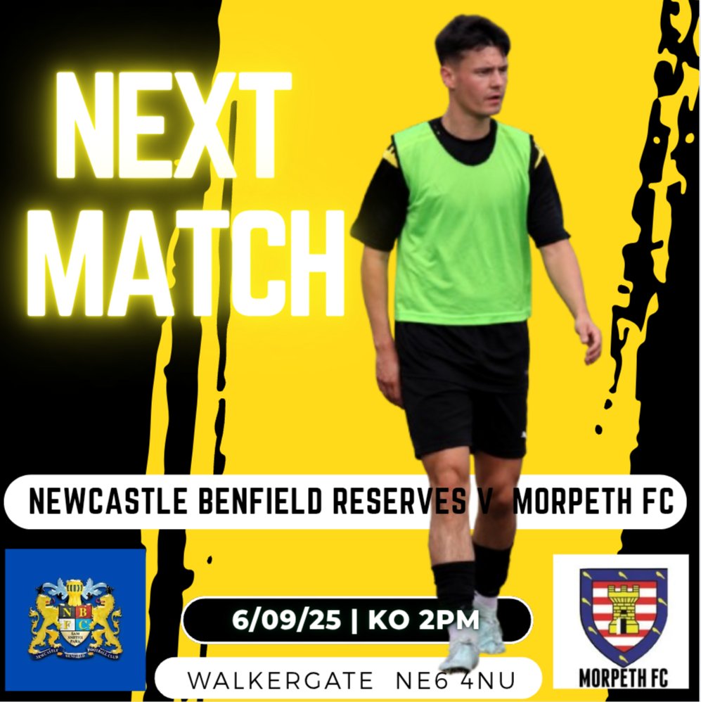 Tomorrow's game is a 2pm KO against Newcastle Benfield Reserves.