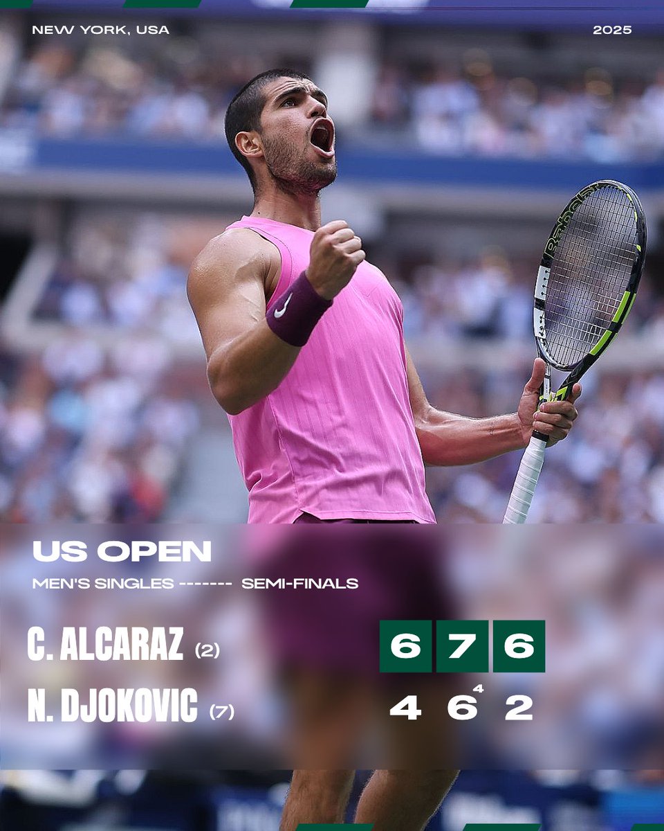 CARLITOS IS BACK IN THE US OPEN FINAL 🗽

#USOpen