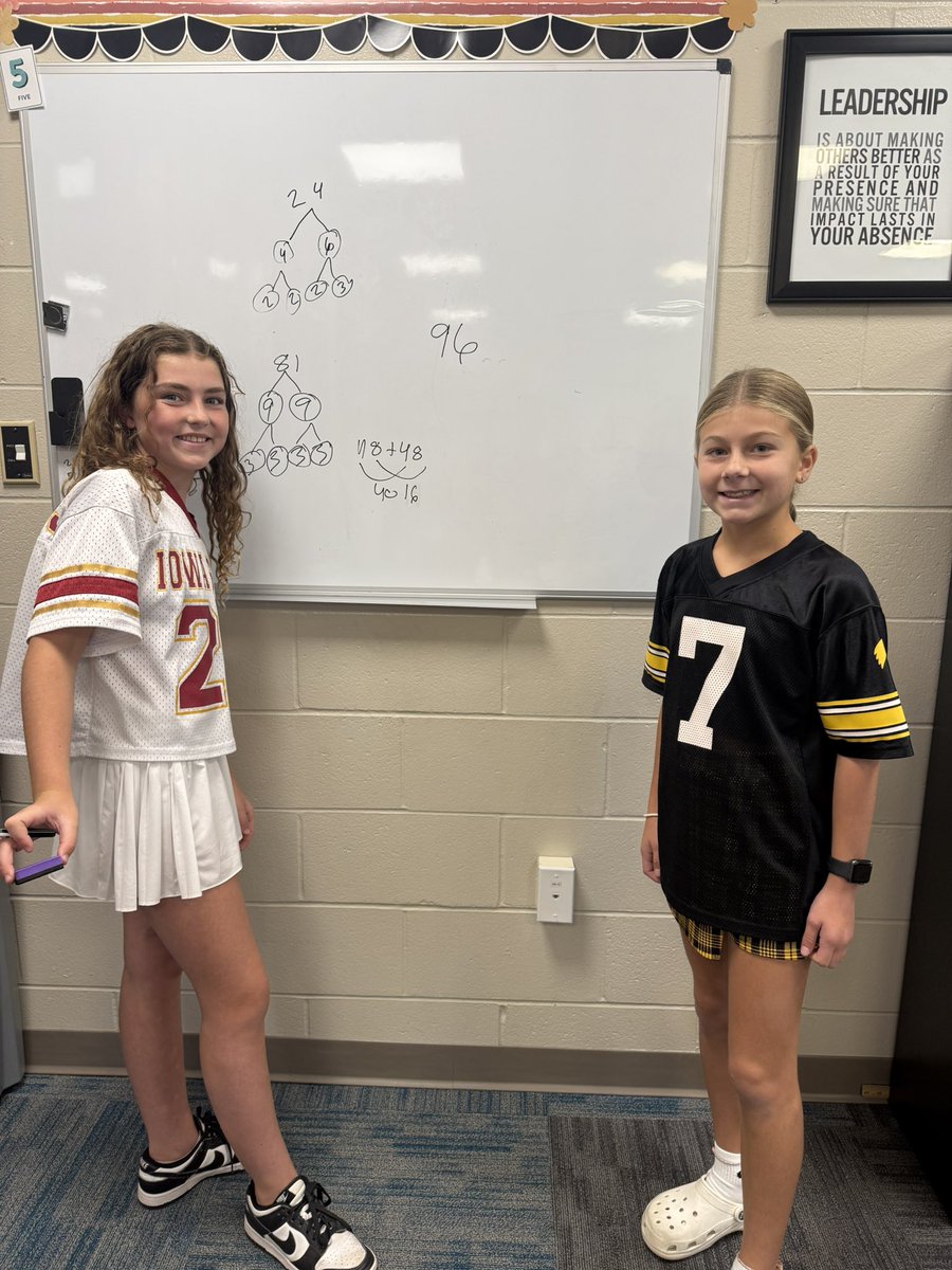 Cheering for opposing teams on the field, but working together as one in math today! ♥️♥️ #cyhawkseries