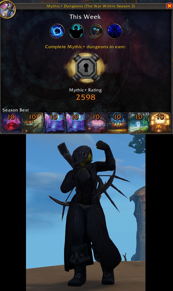 2500 m+ rating and all 10s complete on my hunter!