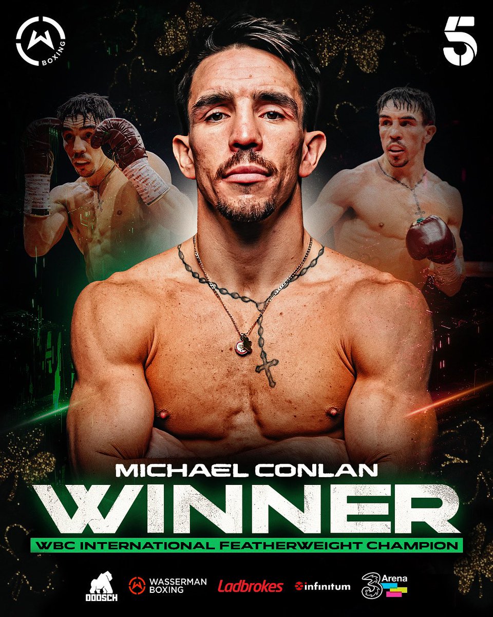 RETURN OF THE MICK 🏆

<a href="/mickconlan11/">Michael Conlan</a> KO’s Jack Bateson to become the new WBC International Featherweight champion 🇮🇪

<a href="/Ladbrokes/">Ladbrokes</a> | <a href="/SauerlandBros/">Kalle & Nisse Sauerland</a> | <a href="/Channel5Sport/">Channel 5 Sport</a> | <a href="/InfinitumEnt/">InfinitumEntertainment</a>
