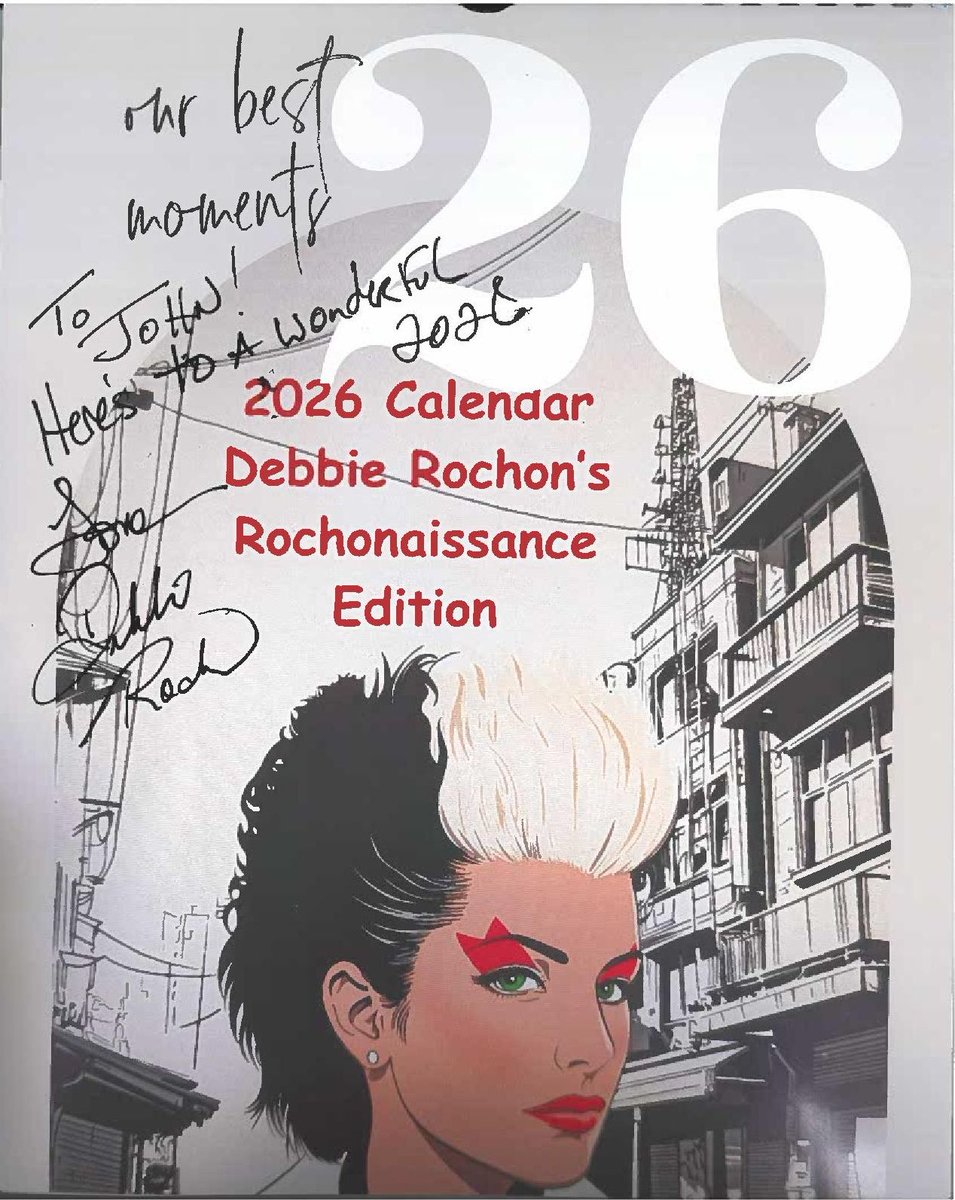 My #debbierochon Rochonaissance calendar came in the mail .  It's packed full of fun photos from her film work past, present, &amp; future.  Cool cover artwork too!  Only a VERY LIMITED number left! So if you want one, you have to head on down to debbierochon.com/shop &amp; buy one!