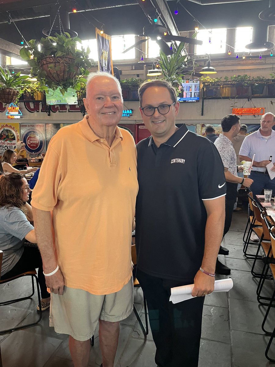 CoachAnglinCC's tweet photo. Awesome time getting to meet Coach Tommy Vardeman and former Centenary Gents at the basketball alumni meet-and-greet today! Looking forward to seeing some more at our football game tomorrow! #GoGents https://t.co/7HR6CjcbNW