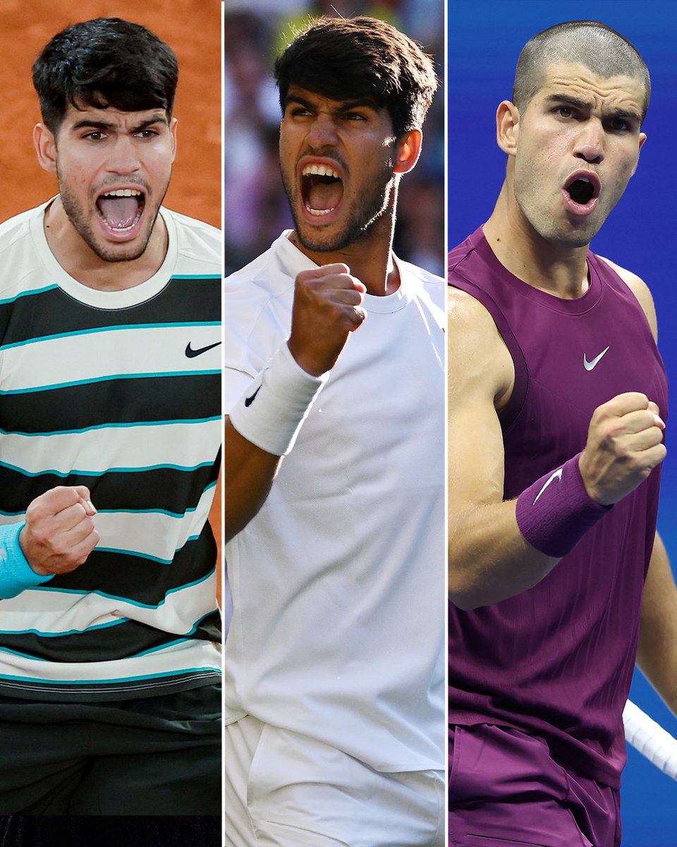 22-year-old Carlos Alcaraz is the youngest man all-time to reach multiple major finals on each surface 😱