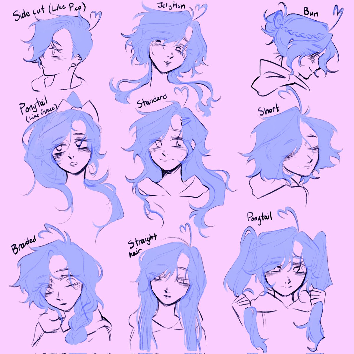 Qaara_06's tweet image. fem!ben in different hair styles :D
i should try this with grace
#fnf #softmodfnf