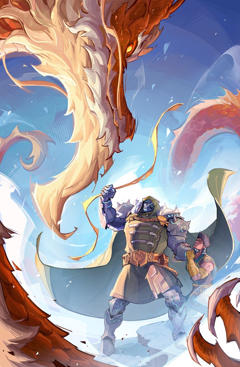 ‼️ SEASON 4.0 LORE (3/6)

The chaos in the Heart of Heaven subsides when Doom reveals Lin Lie's secret — his claim of the Iron Fist title is illegitimate. Victor challenges Shou-Lao to the Shenloong Trial, though he seeks more than just the mighty chi. But in typical fashion, the