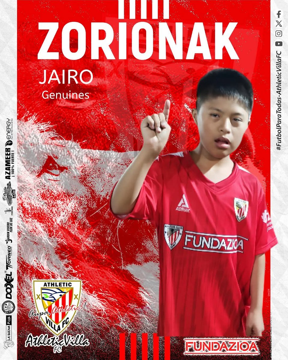 🎊QUE LOS CUUUUUMPLAS FEEEEELIZ 🎊

Desde el Athletic Villa FC queremos Saludar por el día de su onomástico a nuestro cachorro JAIRO , Integrante de nuestro Programa Genuine. 

✌️¡Muchas bendiciones y éxitos en este día, te enviamos un fuerte abrazo de gol! ✌️