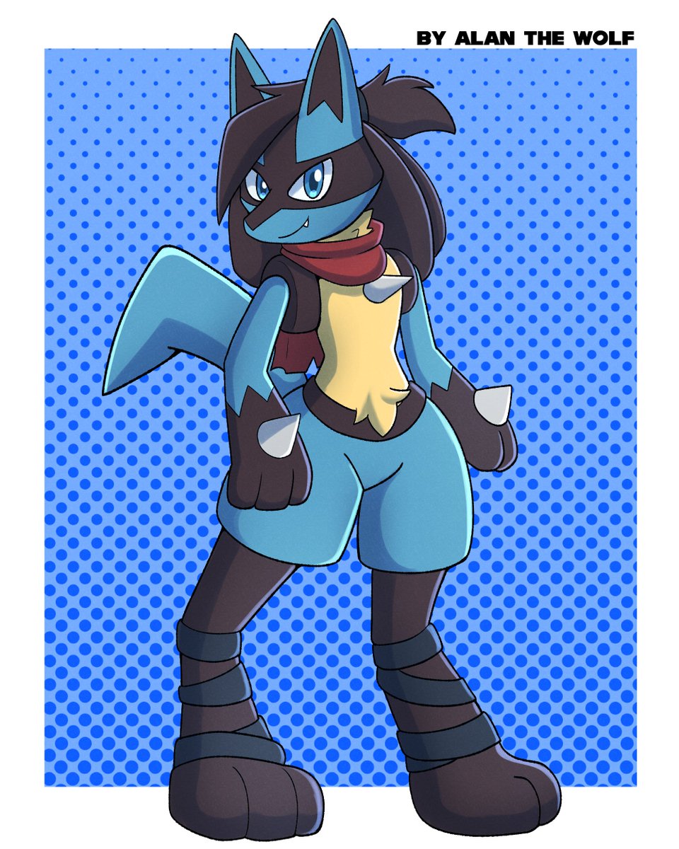 AlanTheWolfXZ's tweet image. Commi for @StrandedTangle2 

#furryartist #furryart #furryarwork #Lucario #pokemonart