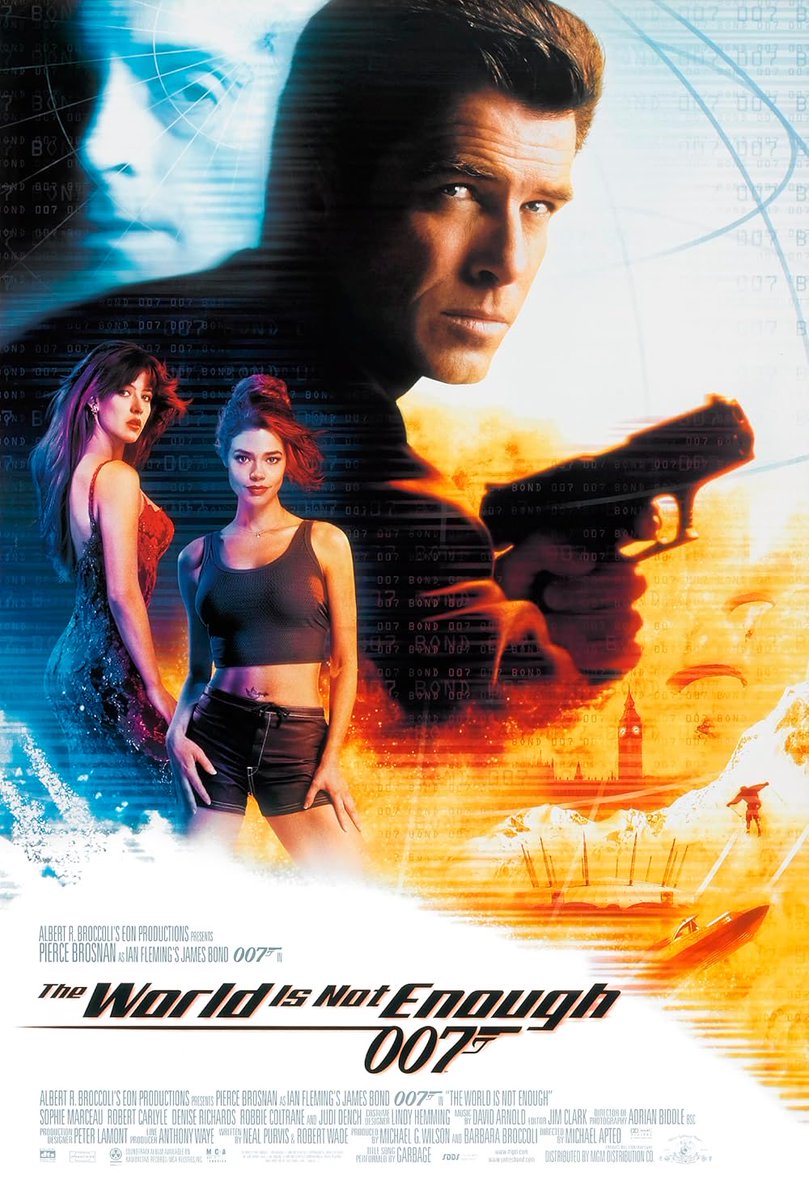#NowWatching I still cannot believe how underrated this movie is. Brosnan and Dench do some of their best work(M’s arc is a series highlight) and Sophie Marceau is one of my favorite villains in the series. Dr. Christmas Jones is an iconic diva and I won’t hear otherwise
