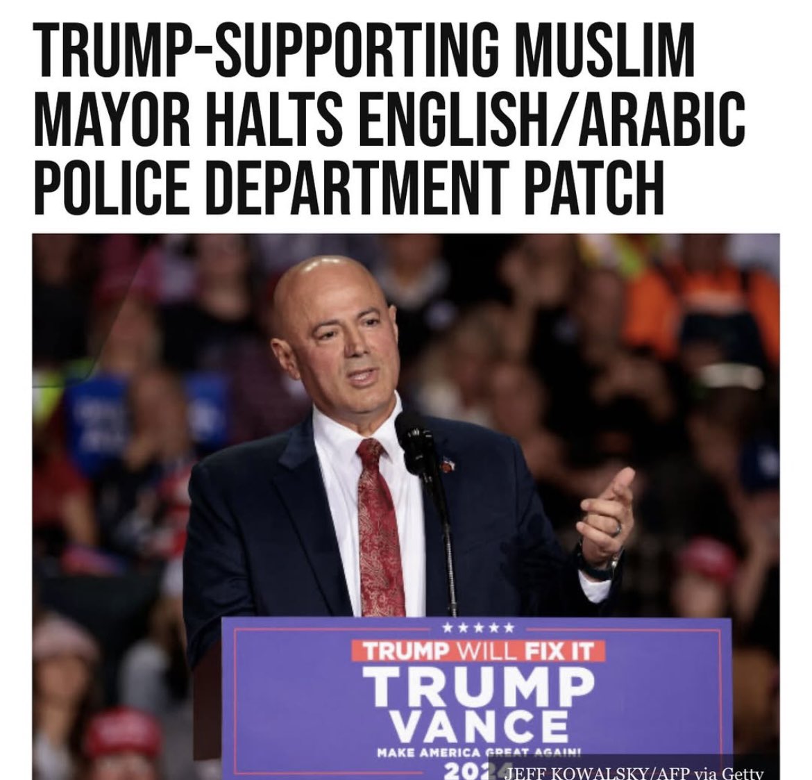 BOOM💥💥

This is a nice surprise! There will be NO ARABIC POLICE PATCH!!