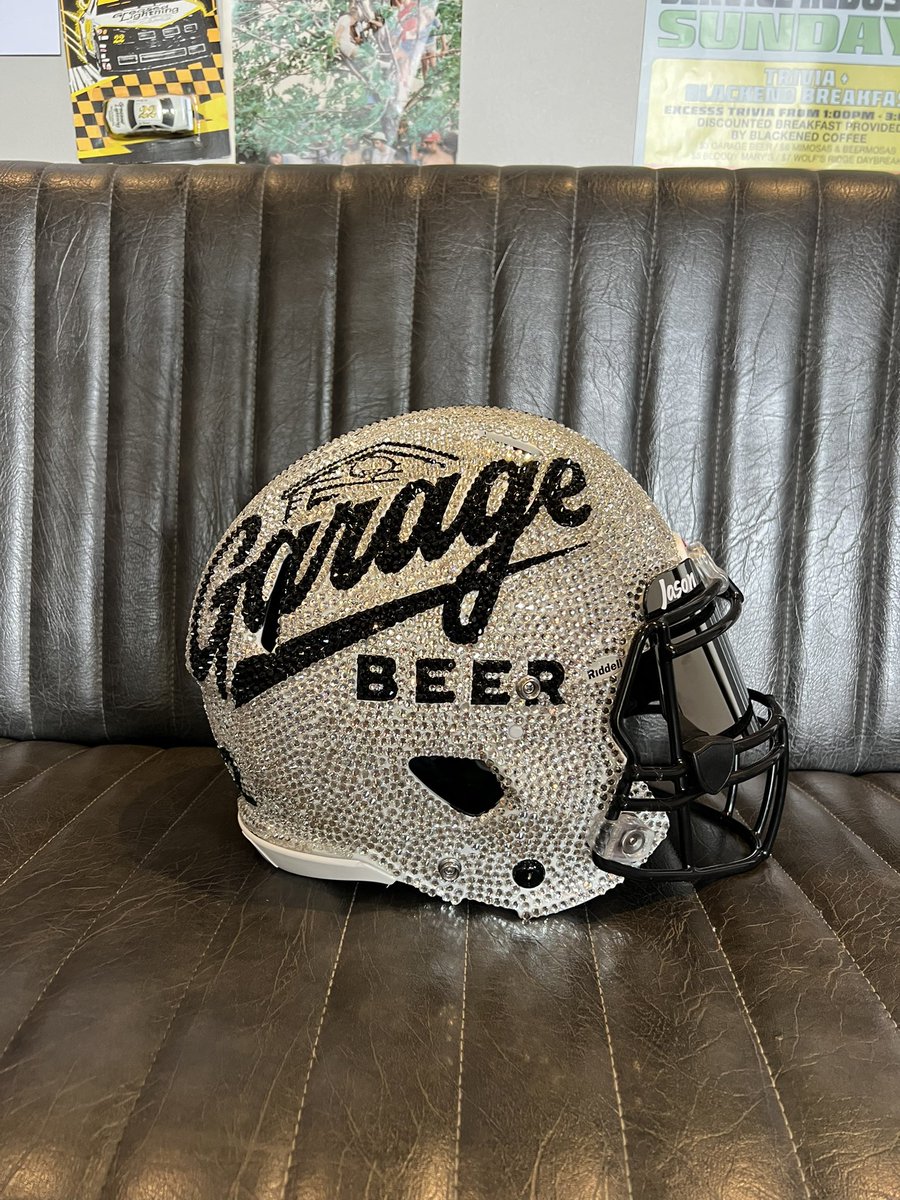 Garage Beer (@drinkgaragebeer) on Twitter photo RT and follow <a href="/drinkgaragebeer/">Garage Beer</a> for a chance to win this insane custom helmet 🏈🍻 must be 21+ to enter! RT and follow <a href="/drinkgaragebeer/">Garage Beer</a> for a chance to win this insane custom helmet 🏈🍻 must be 21+ to enter!