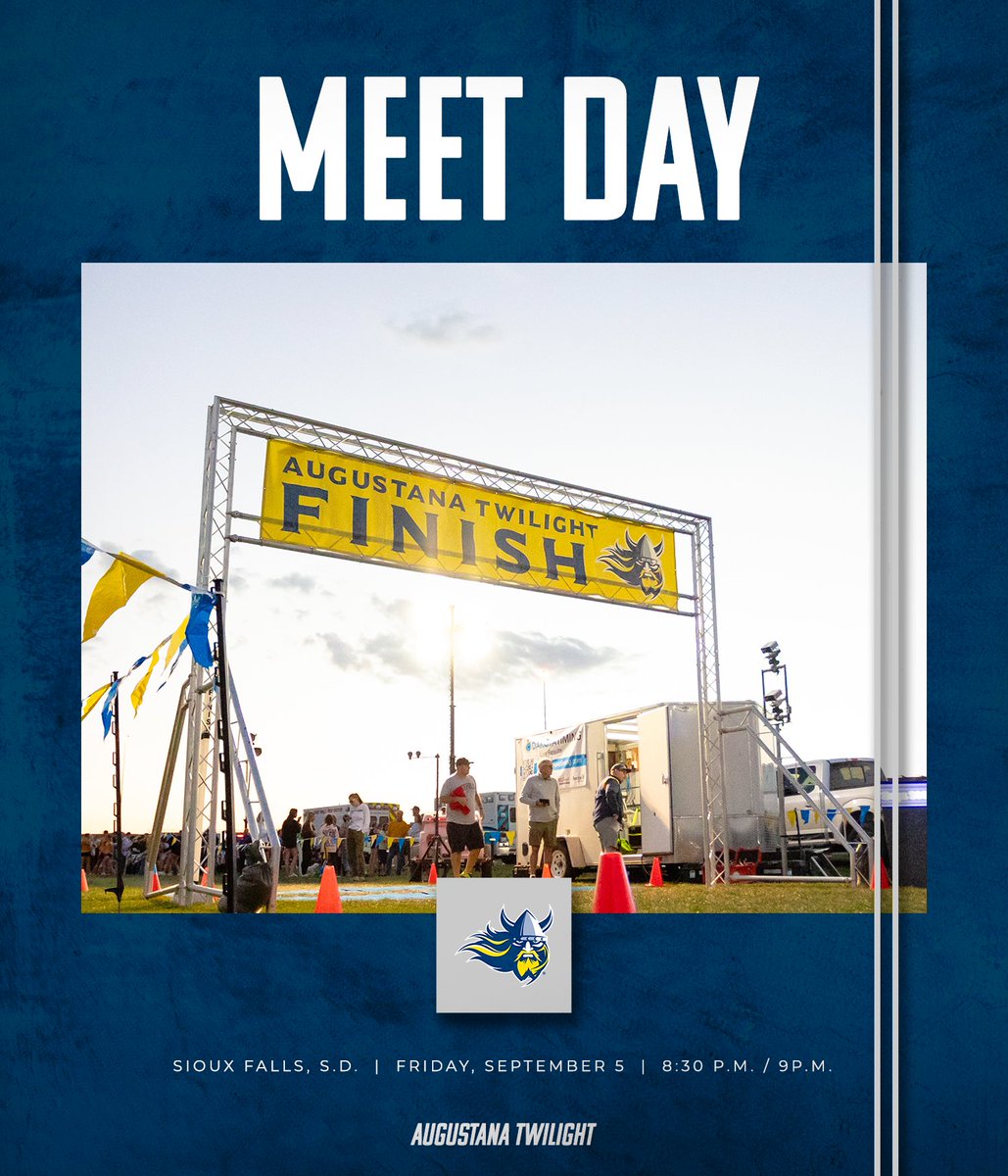 Our favorite night of the year!!

⚔️: 14th Annual Augustana Twilight
📍: Yankton Trails Park
⌚️: Women 8:30 p.m./Men 9 p.m.
📊: GoAugie.com/Live

#BuildingChampions