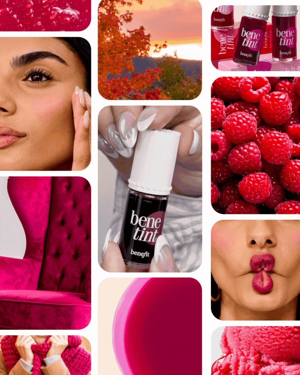 BenefitBeauty's tweet image. Our fall mood board 💋🌹🍒 Let us know which one you are in the comments below:
❣️ Dark Cherry
❣️ Raspberry
❣️ Original Rose
#benefitcosmetics #benetint #tint