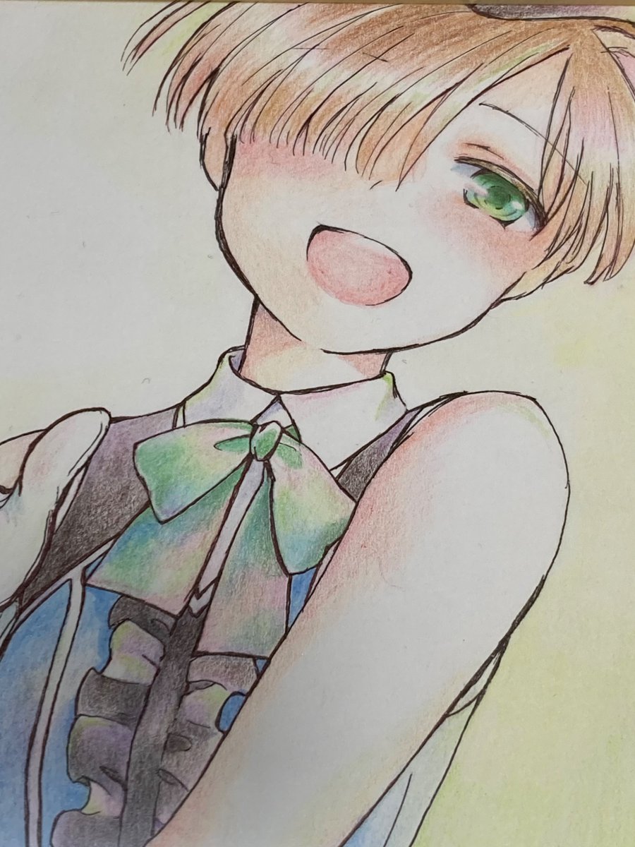 「明日のこみトレ頒布用ミニ色紙絵。 ジョーちゃん、エイラ、サーニャ、線画途中のペリ」|ロシーヌ@無役のイラスト