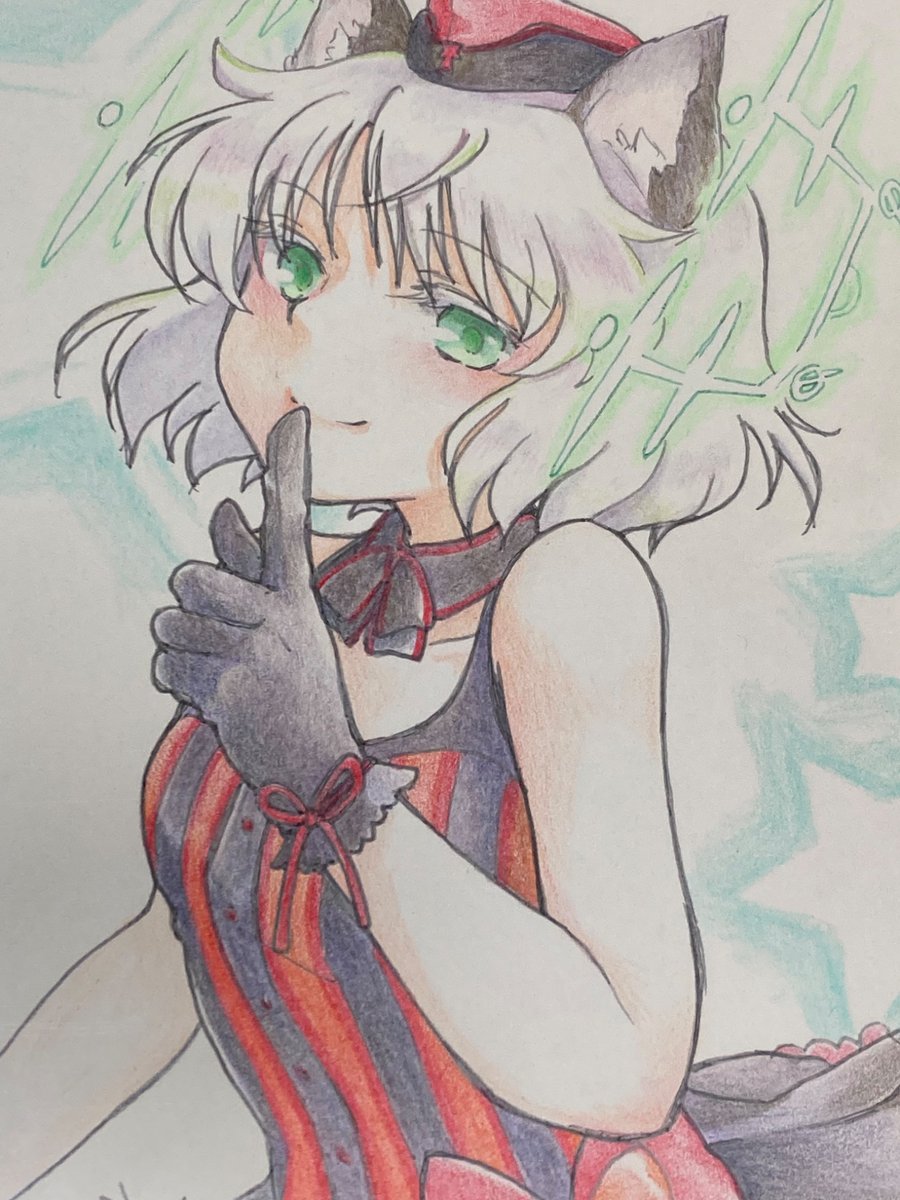 「明日のこみトレ頒布用ミニ色紙絵。 ジョーちゃん、エイラ、サーニャ、線画途中のペリ」|ロシーヌ@無役のイラスト