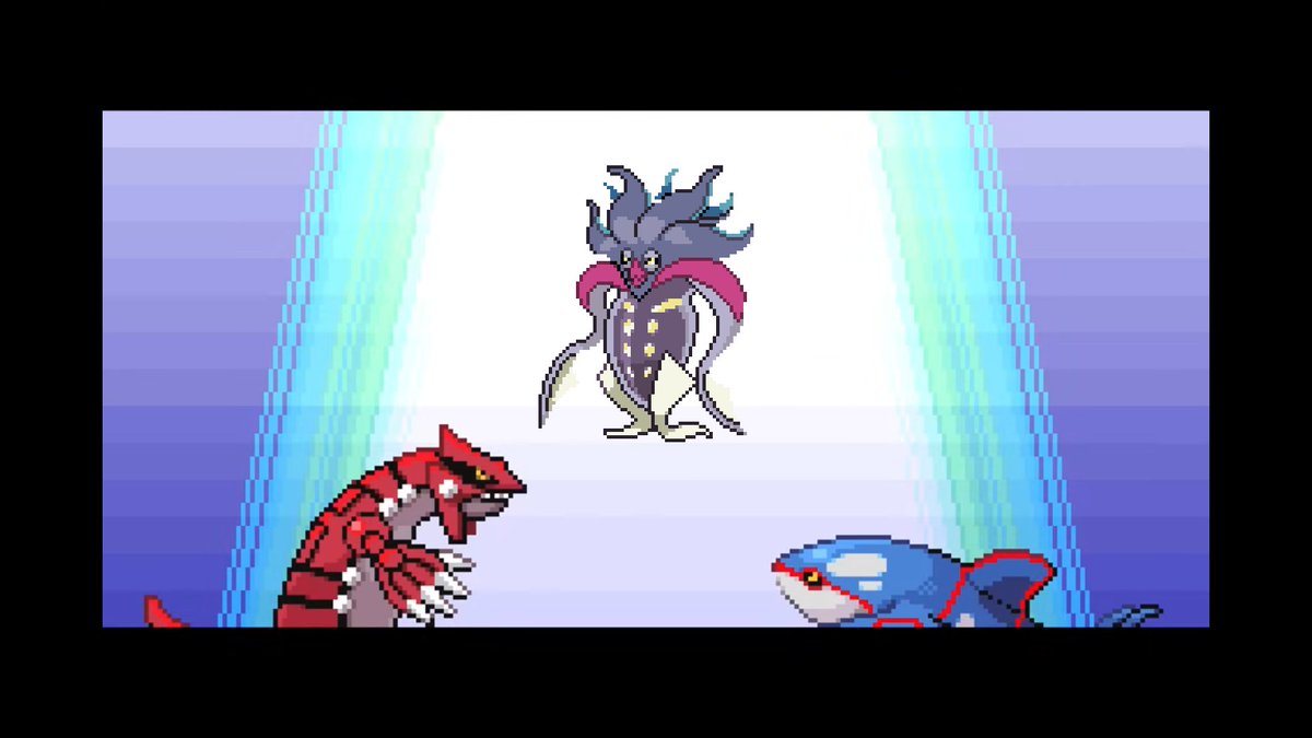 KhayyaamButt's tweet photo. What was everyone's favorite #MalamarMoment? Mine was that moment in Emerald where #MyFriendMalamar descended from the sky to stop Groudon and Kyogre from fighting https://t.co/zrvpS7Eny0