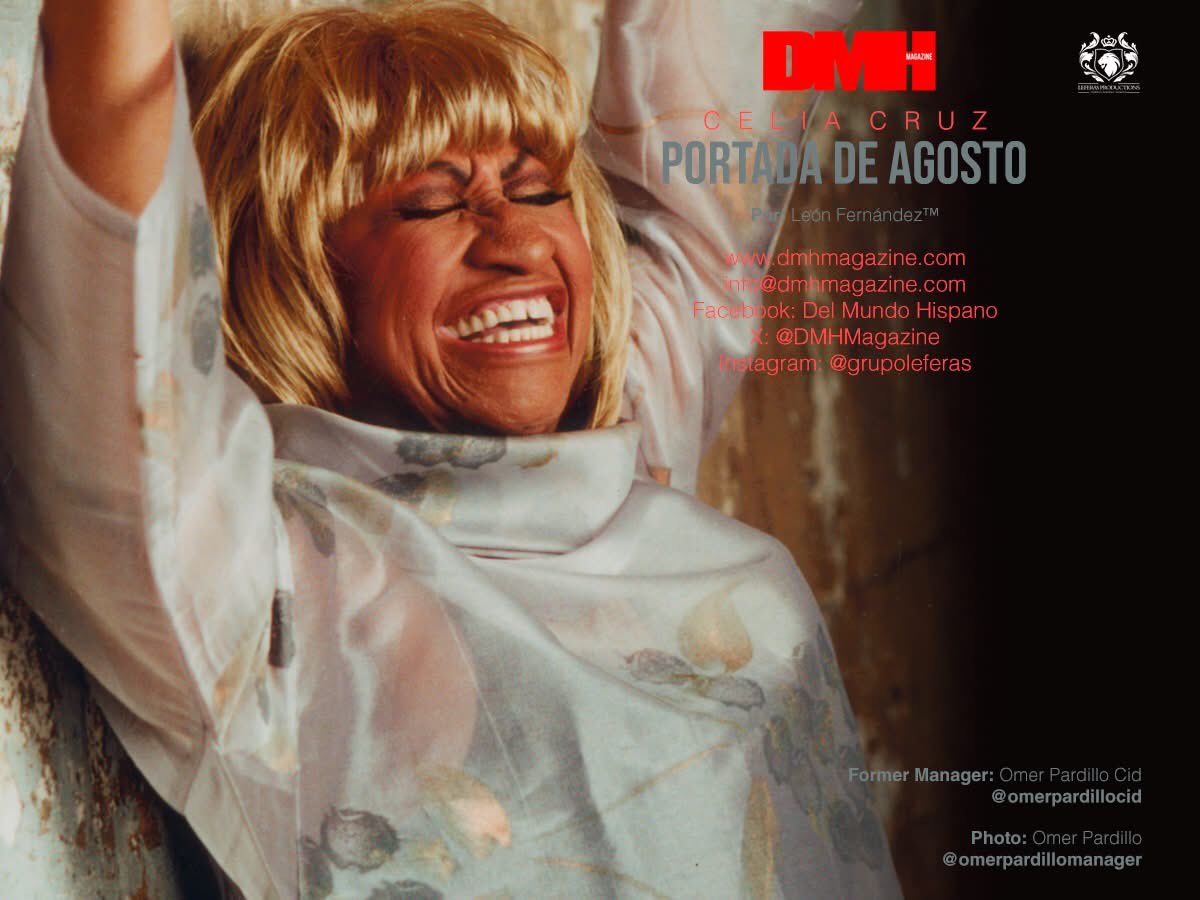 Celia Cruz, portada en DMH Magazine®️ agosto 2025. Mira el reportaje completo aquí: bit.ly/CoverCeliaCruz @dlbnoticias 
.
Portada: @celiacruz
Diseño cover: @leonfernandezoficial
Foto: @omerpardillomanager 
Manager: @omerpardillocid 
Licenciado oficial del patrimonio Celia Cruz