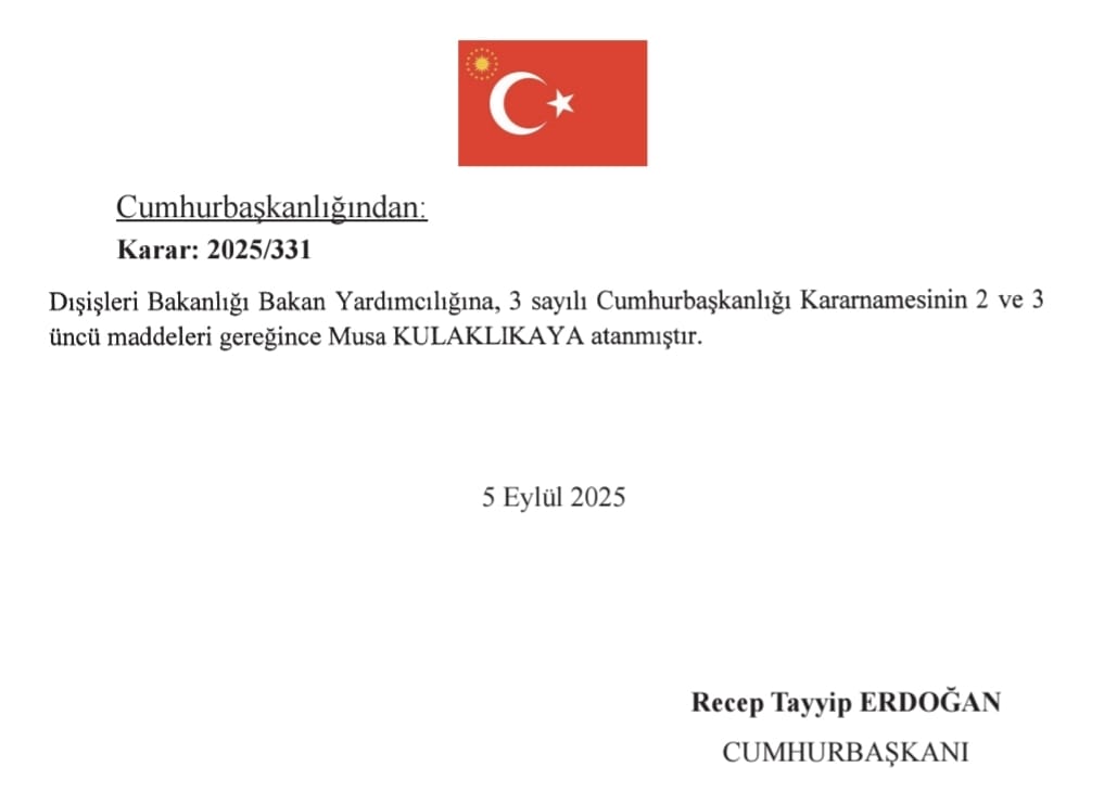 Dış İşleri Bakan Yardımcılığına atanan  Saygıdeğer hemşehrimiz Musa Kulaklıkaya Beyefendiyi tebrik eder üstün muvaffakiyetler dileriz. 
Mehmet TUNÇER 
Ankara Kadınhanlılar Platformu Yönetim Kurulu Başkanı