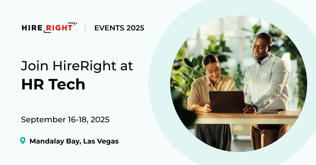 HireRight's tweet image. Screening with HireRight is like a deep breath after a long day. 

Visit Booth 6727 at #HRTech2025 and see for yourself why #backgroundscreening never felt so right.