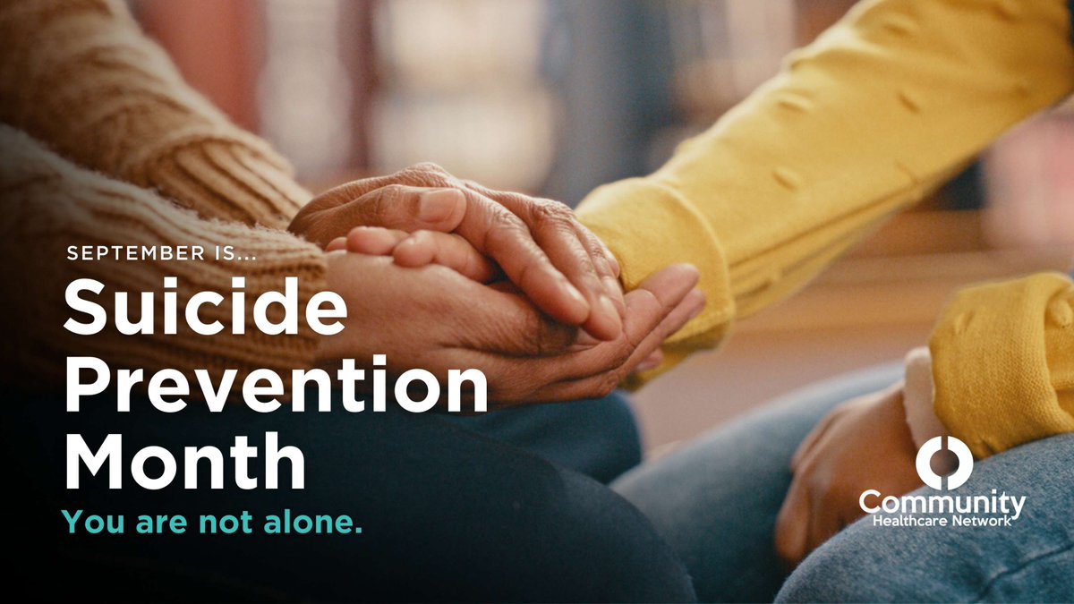 September is #SuicidePreventionMonth 💛
Starting a conversation can save a life. 

At CHN, we check in on mental health every day to remind patients they are not alone. Care and resources are here in our community.

Schedule an appointment: chnnyc.info/spm25