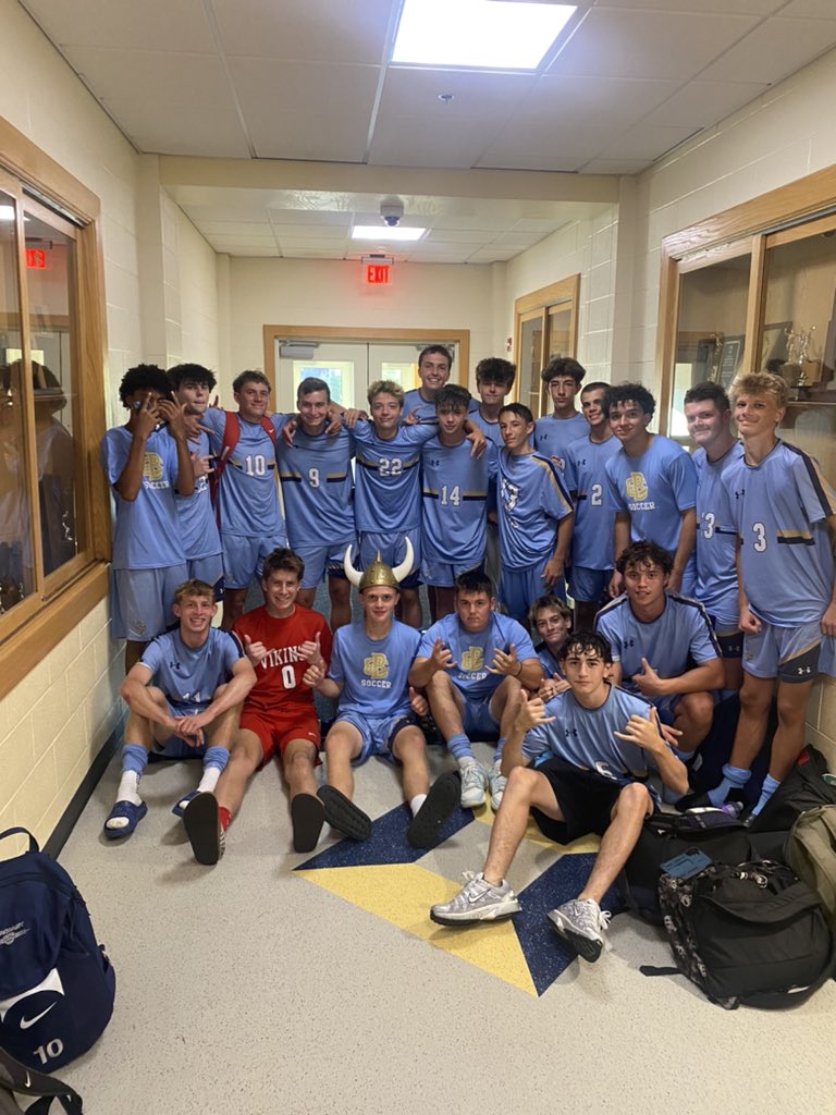 The Vikings earned their first win of the season over Bourne this afternoon. Owen Lawlor and Gary Morrissey each notch their first varsity goals. 

Aron Wilson is your Man of the Match! 

<a href="/BrocktonSports/">Brockton Enterprise sports</a> <a href="/GlobeSchools/">Boston Globe Schools</a>