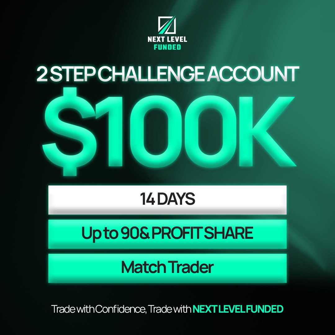 🔥 $100K Challenge Account
⏳ 14 Days
💰 Up to 90% Profit Share

Trade smarter with <a href="/NextLvlFunded/">Next Level Funded</a> 🚀