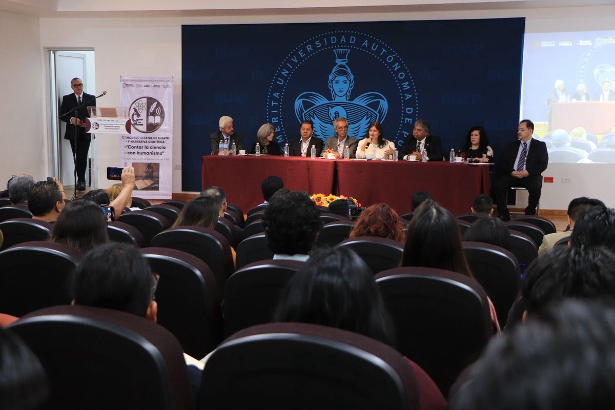 SecihtiGobPue's tweet photo. 💫El Concurso Estatal de Ensayo y Narrativa Científica: "Contar la Ciencia con Humanismo" concluyó con gran éxito.

📖 61 participantes con propuestas brillantes

👉 El @Gob_Puebla impulsa espacios donde la creatividad y el rigor científico se encuentran. https://t.co/DPytmzy5bp