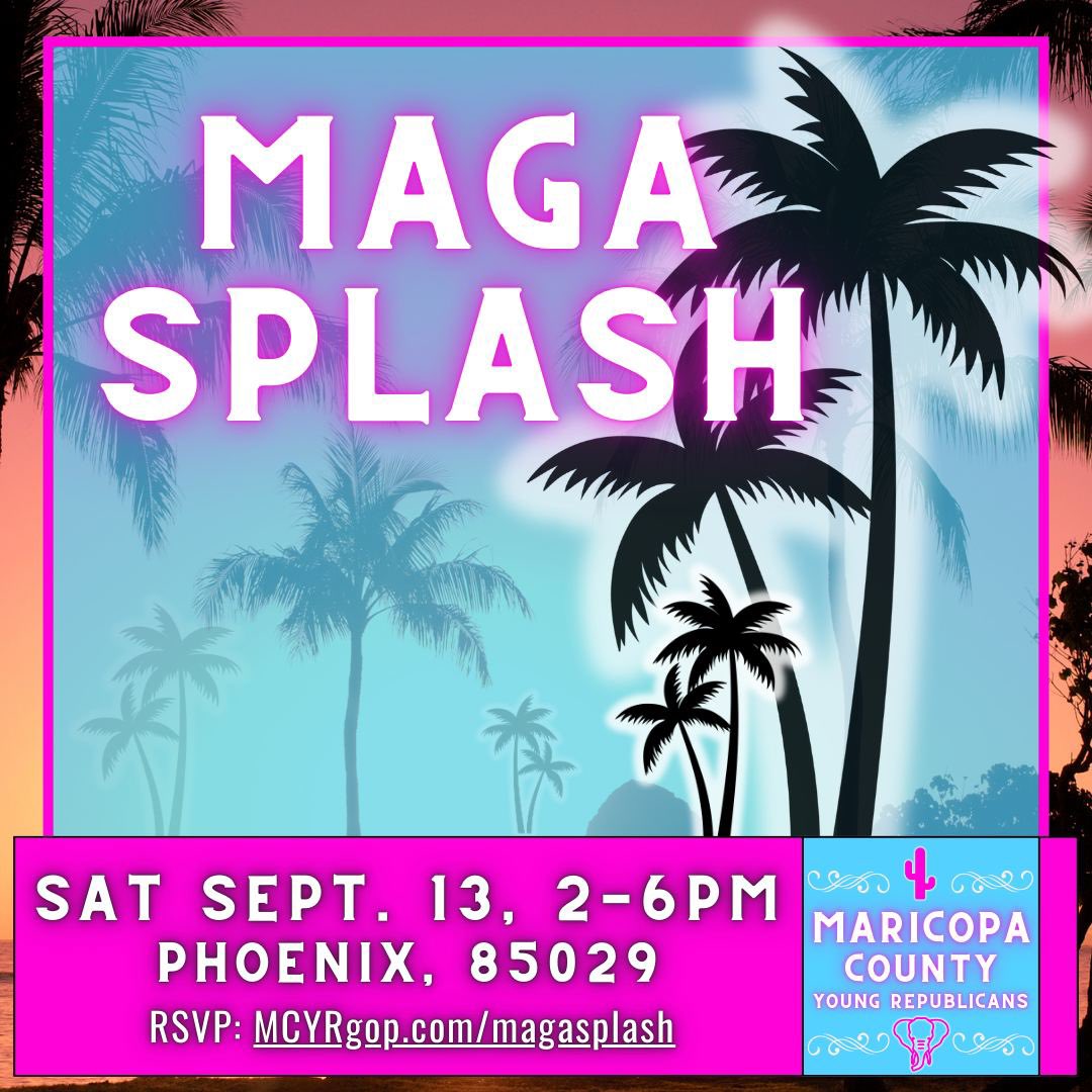 ArizonaYRs's tweet photo. Ready for the Pool Party of the the year? 

Join us at MAGA splash! 

Spots are limited so sign up here > https://t.co/Mtt4NrBMFz https://t.co/QkXFKf970O