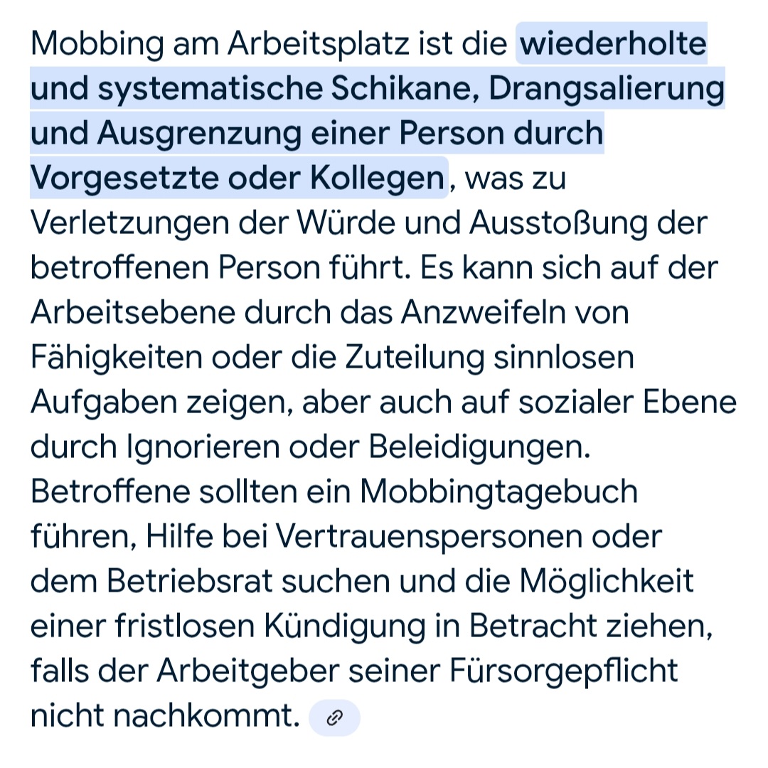 Mobbing .....
Yaşıyorum iş yerimde!
Pes etmeye hiç niyetim yok....
Onları rahatsız ediyorum Türk olduğum için...
Dünyada iki insan türü vardır;
İyiler ve kötüler...
Benim için karekter önemli....