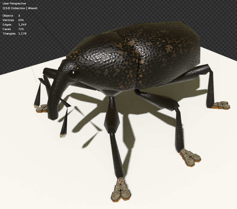 reduced the triangle count to below 1200 :D