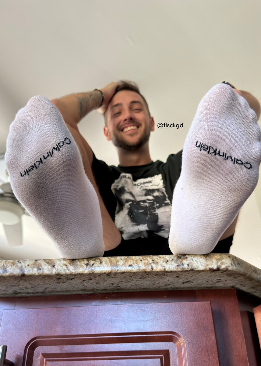 I’m loving every second of making you beg on the floor for my sweaty socks.