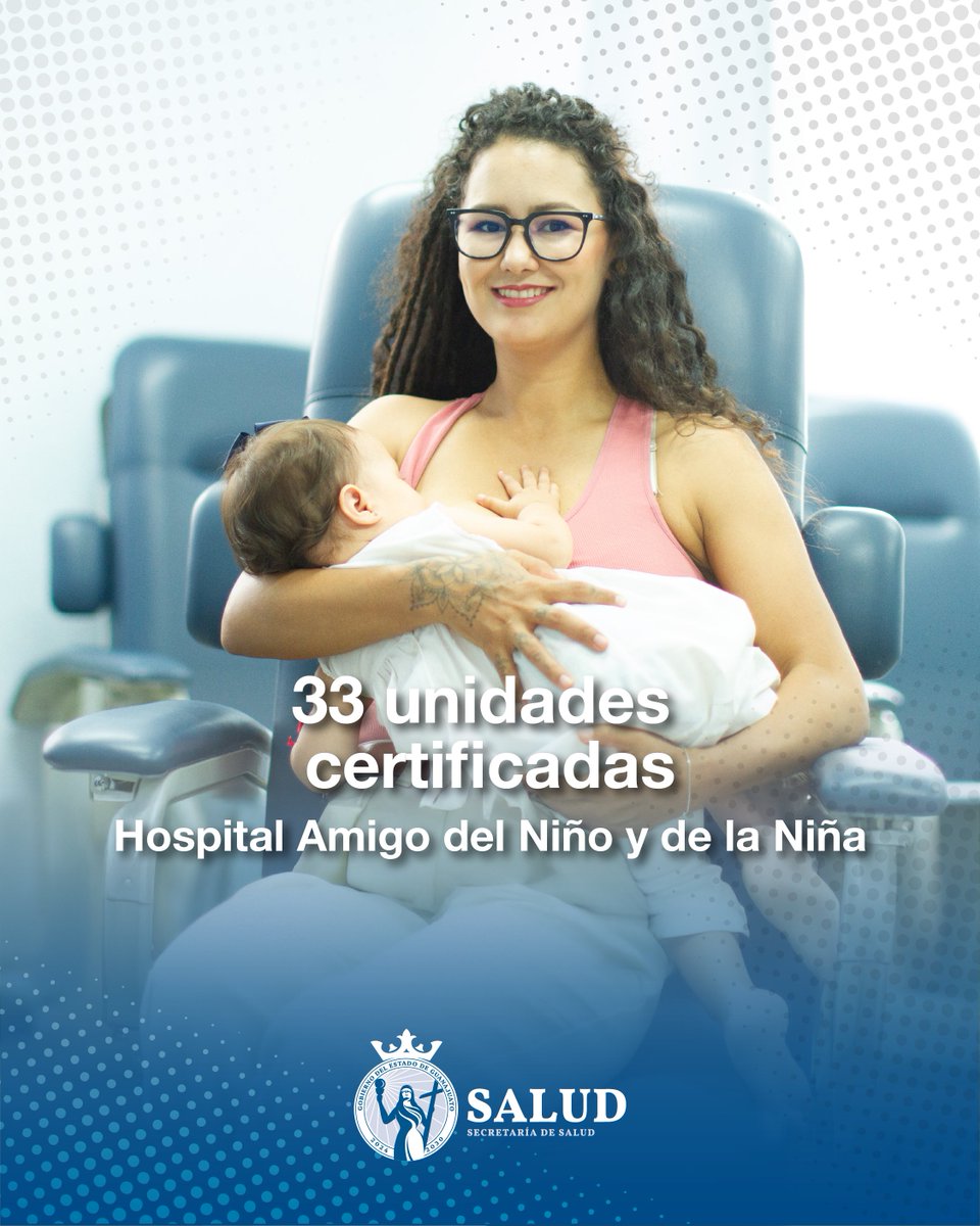 En #Guanajuato somos ejemplo nacional en salud infantil. 👩‍👧

Contamos con 33 unidades certificadas como Hospital Amigo del Niño y de la Niña por la OMS y UNICEF, evaluadas por la Secretaría de Salud Federal. 🏥

#ElMomentoDeLaGente