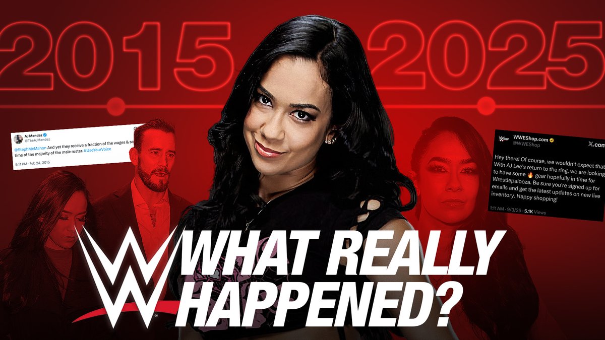 If you need a refresher on AJ Lee before tonight's SmackDown — when and why she left WWE, what she’s been up to since then, and her rare 'in-ring' moments since leaving wrestling— watch this informative video I made: youtu.be/GKRX2l5lRlc
