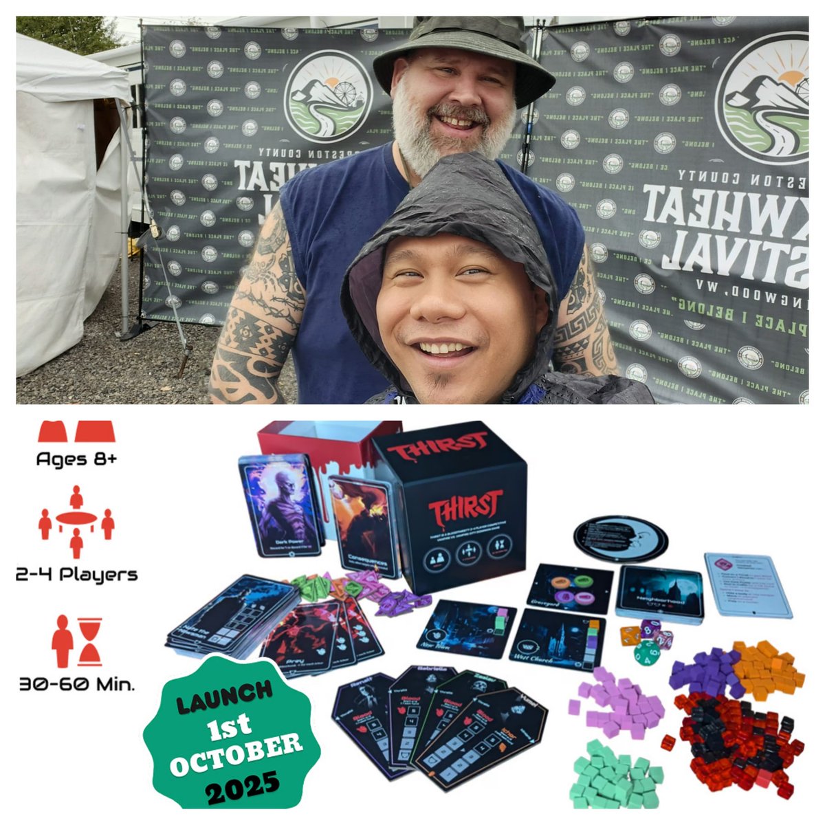 I'm happy to share that I had the opportunity to voice an explainer video for this awesome board game! Thank you @designthinkinggames

Kickstarter launchs in 25 days! Check it out! ThirstBoardGame.com show your support!

#indieboardgame #thirstboardgame  #vampire #boardgame