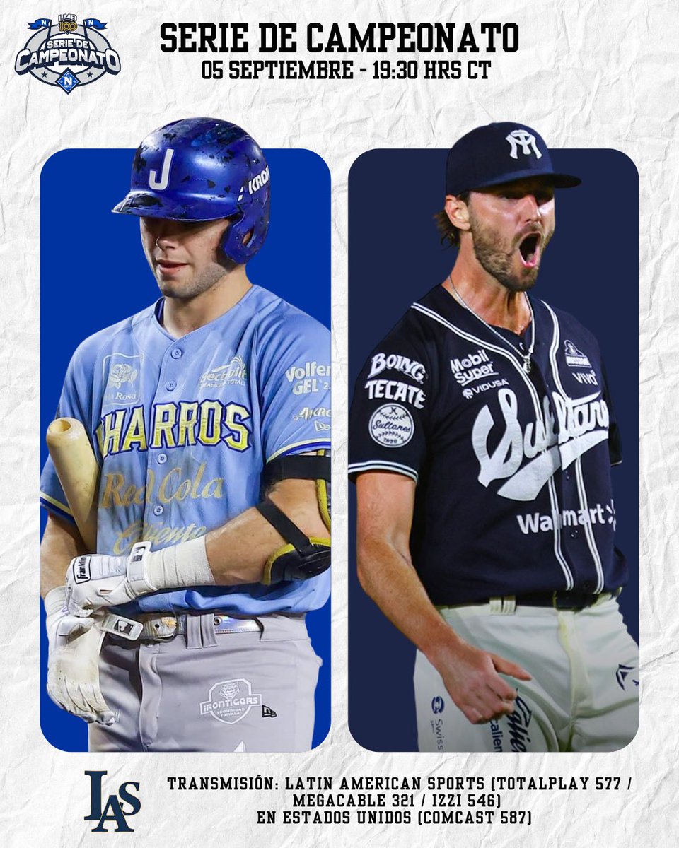 ⚾🔥 ¿Tendremos al 1er invitado a la #SeriedelRey? 🔥⚾

Hoy se escribe un nuevo capítulo en la batalla por la gloria 💯⚡

🆚 #Charros vs #Sultanes
📅 05 de septiembre
⏰ 19:30 hrs CT

#CienAñosSiendoElRey