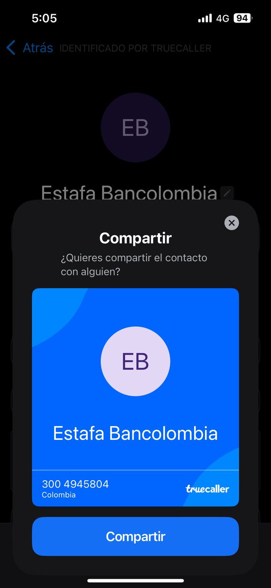 Para que estén pendientes. Desde ese número intentaron robarme ahora por vía telefónica. Pilas. No se deje engañar.
<a href="/Bancolombia/">Bancolombia</a>