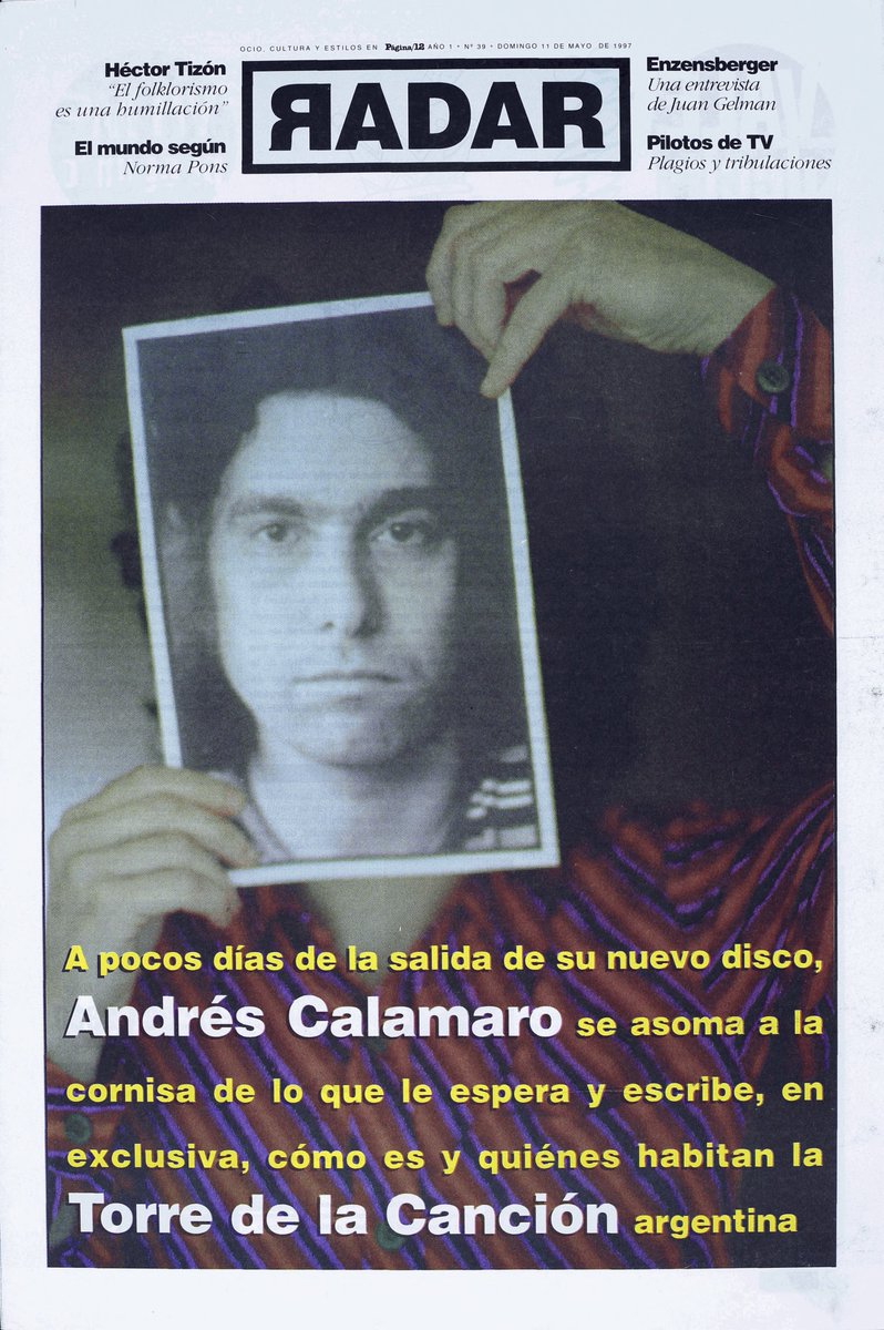 AC para el suplemento Radar de Página 12. Domingo 11 de mayo de 1997.

Pueden leerlo acá:
facebook.com/permalink.php?…