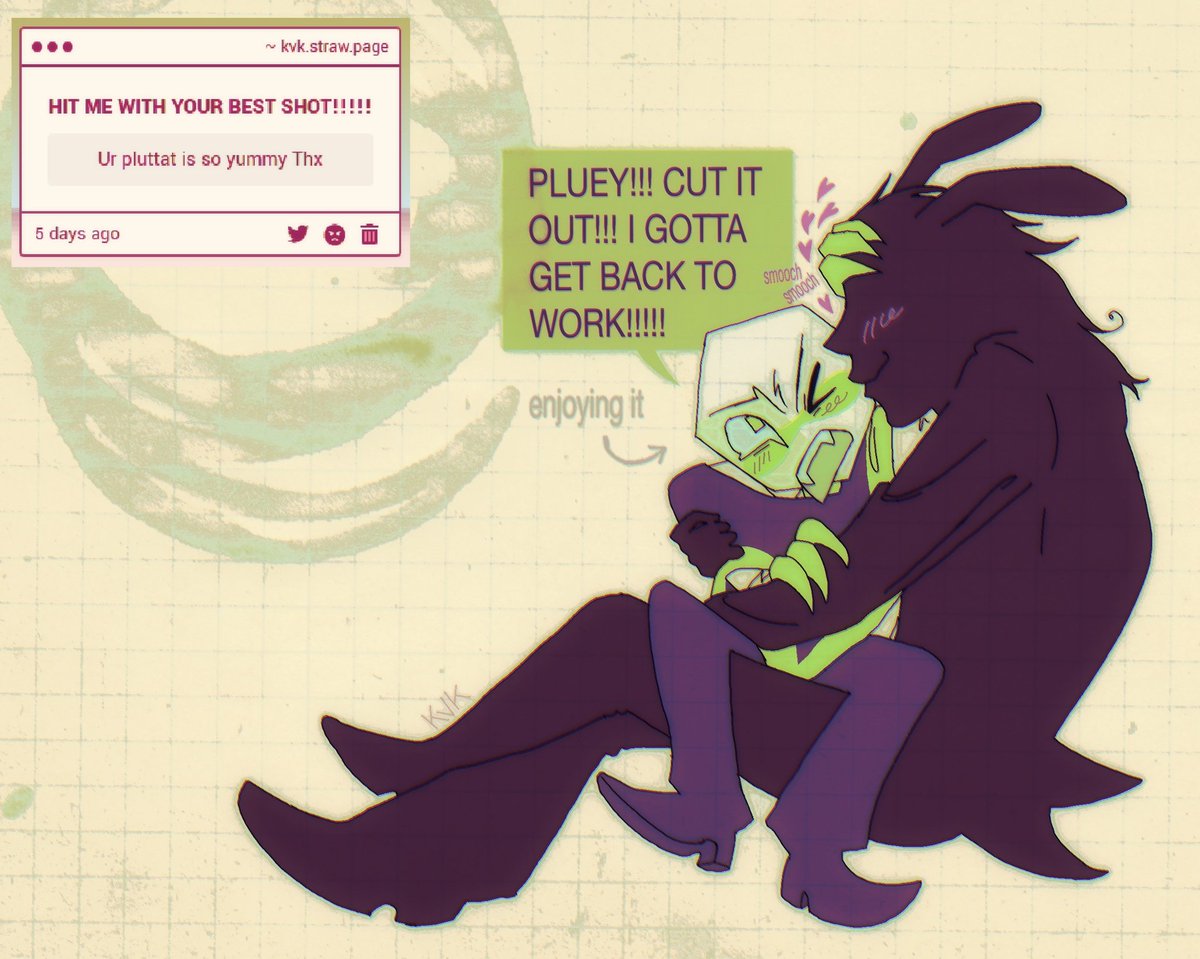 teehee thank u heres a quick lil wholesome one just 4 u 
#pluttat #pluetat
