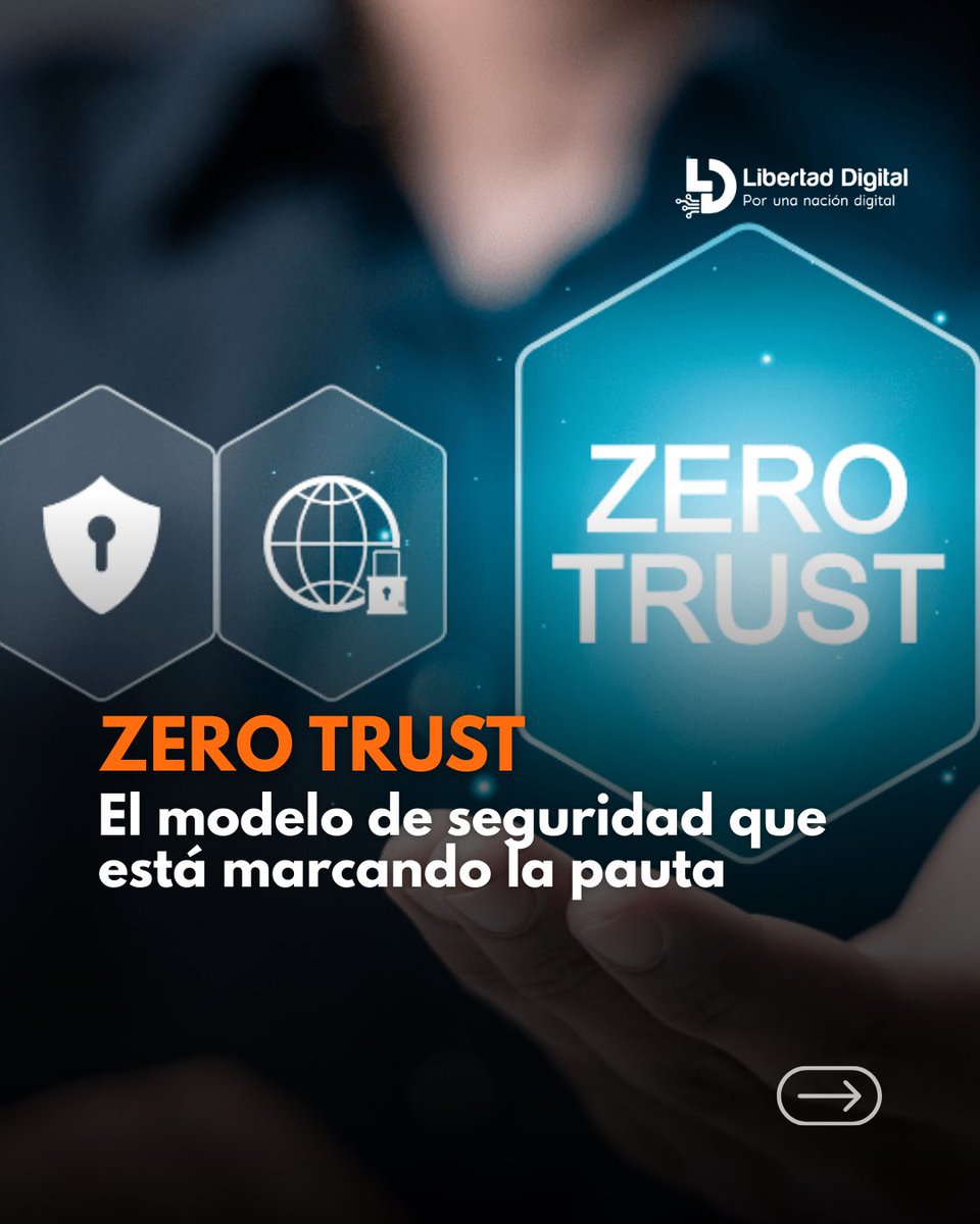 Liberta_Digital's tweet photo. 🔐 Zero Trust es el nuevo estándar en ciberseguridad.

 En un entorno sin fronteras claras (cloud, trabajo remoto, apps móviles), confiar en quien “entra a la red” ya no es suficiente.

👉 La clave es simple: “Nunca confíes, siempre verifica.”

#ZeroTrust #Ciberseguridad https://t.co/pqoEfx5FPt