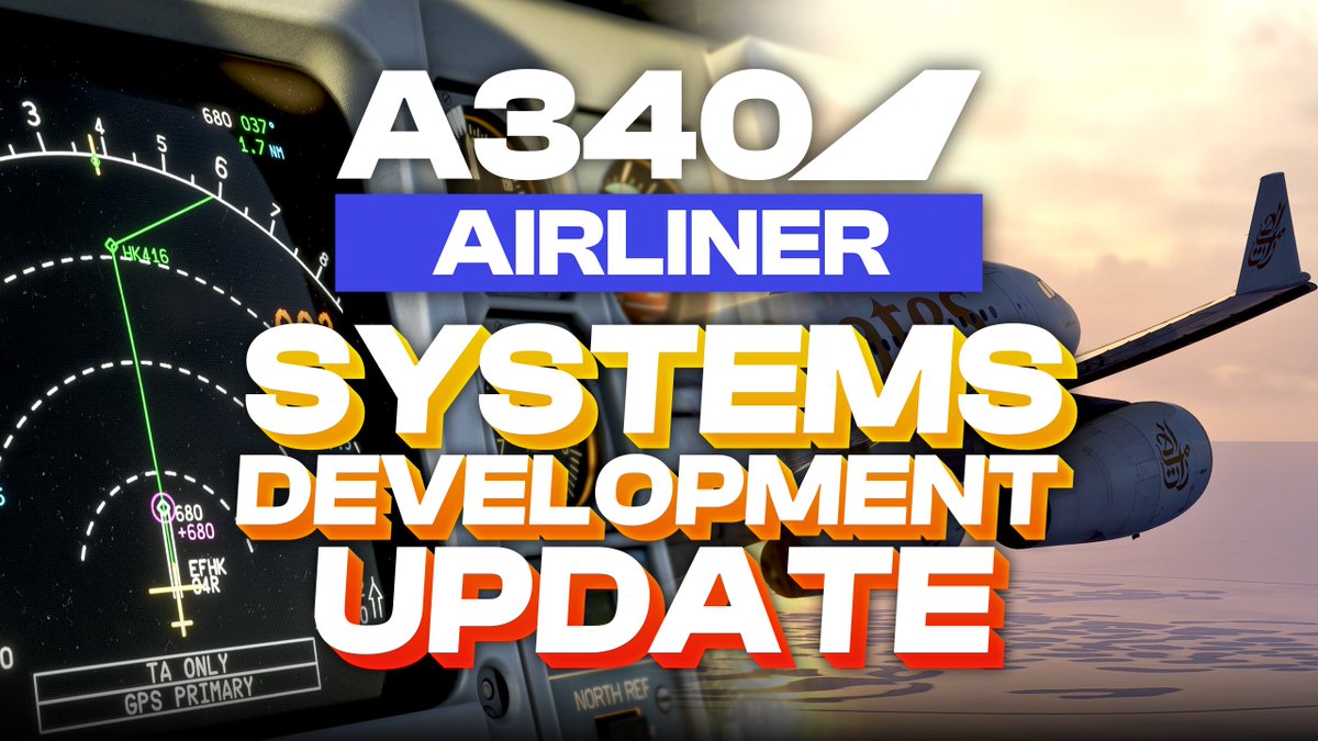 iniBuilds A340 Airliner - Systems Dev Update 2! ✈️🚨
Dive into unique system features &amp; fidelity, incl. Engine &amp; Performance Sims 💨, DCDU &amp; ACARS 📡, EIS1 vs EIS2 ND Logic + more!

👉 Read full update: forum.inibuilds.com/topic/31909-in…