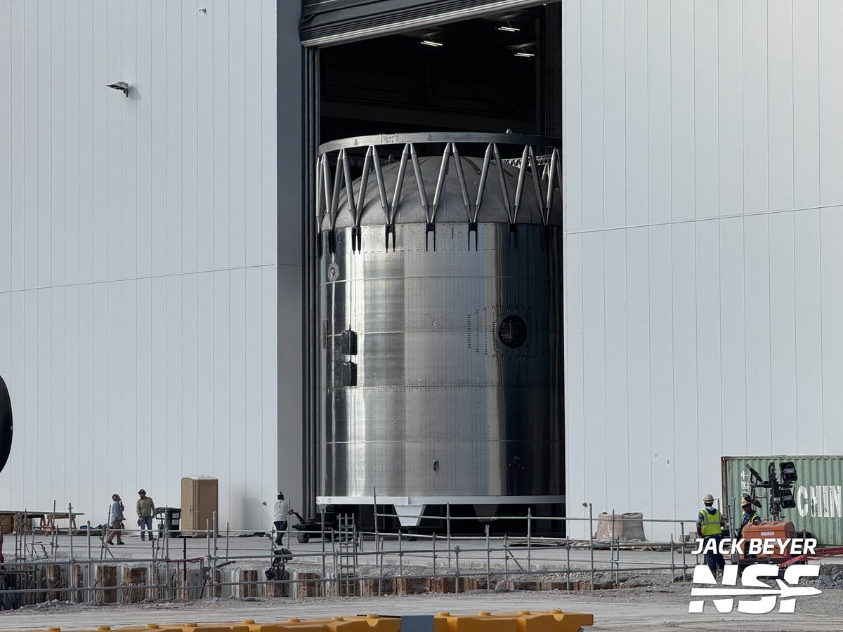 Jack Beyer (@thejackbeyer) on Twitter photo Booster 18.3 test article just rolled out of the Starfactory! Awesome first close look at Starship V3 hardware! <a href="/NASASpaceflight/">NSF - NASASpaceflight.com</a> Booster 18.3 test article just rolled out of the Starfactory! Awesome first close look at Starship V3 hardware! <a href="/NASASpaceflight/">NSF - NASASpaceflight.com</a>