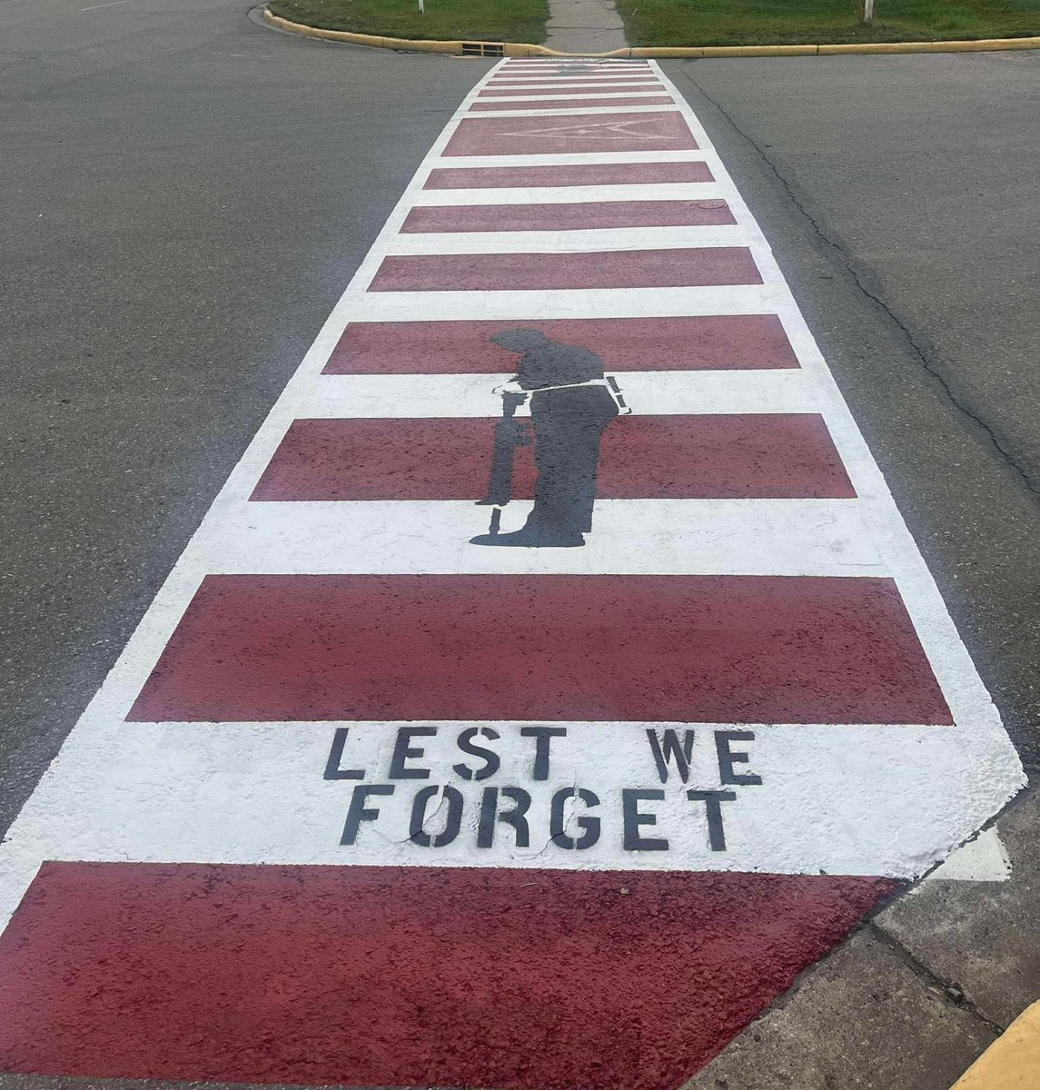 Crosswalk is finally done! Looks amazing! I couldn't be prouder of my little town of 1,500 people!