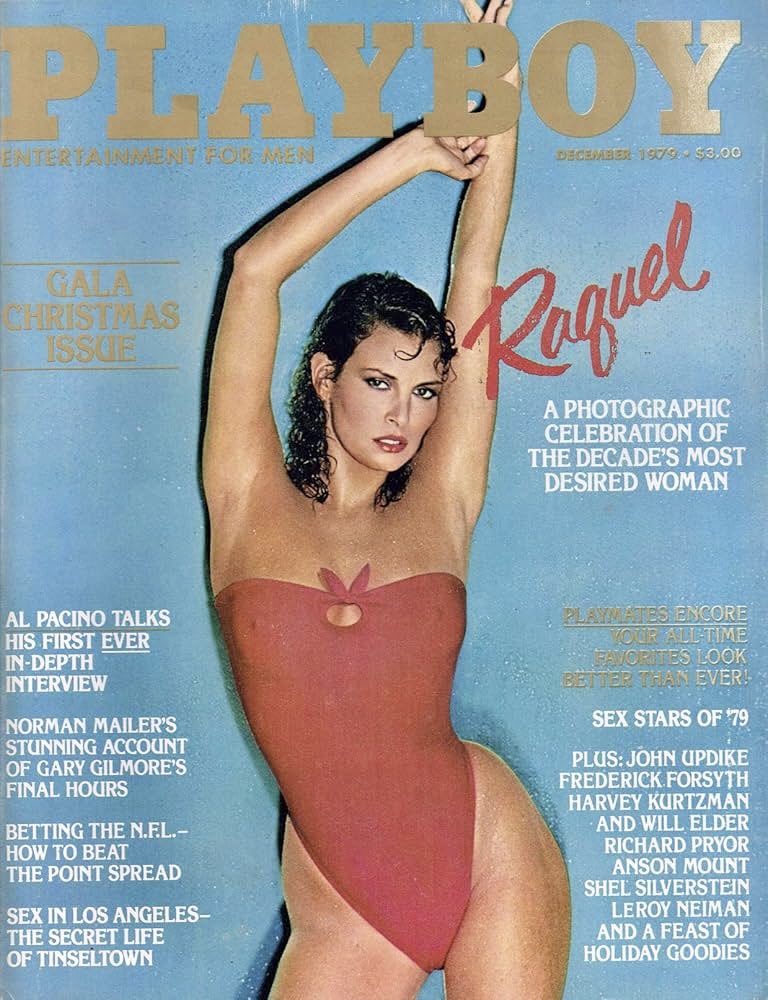 FrankMalfitano's tweet photo. OLD MAGAZINES: December 1979 #PlayboyMagazine #RaquelWelch π #OldMagazines #1970s https://t.co/B9hFIksRE3