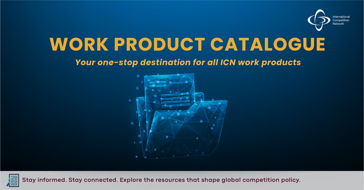 IntCompNetwork's tweet image. Looking for ICN work products? 📖
Explore the updated ICN Work Product Catalogue, your gateway to Recommended Practices, reports &amp;amp; more: 🔗internationalcompetitionnetwork.org/wp-content/upl…

#ICN #ICNWorkProducts #CompetitionPolicy