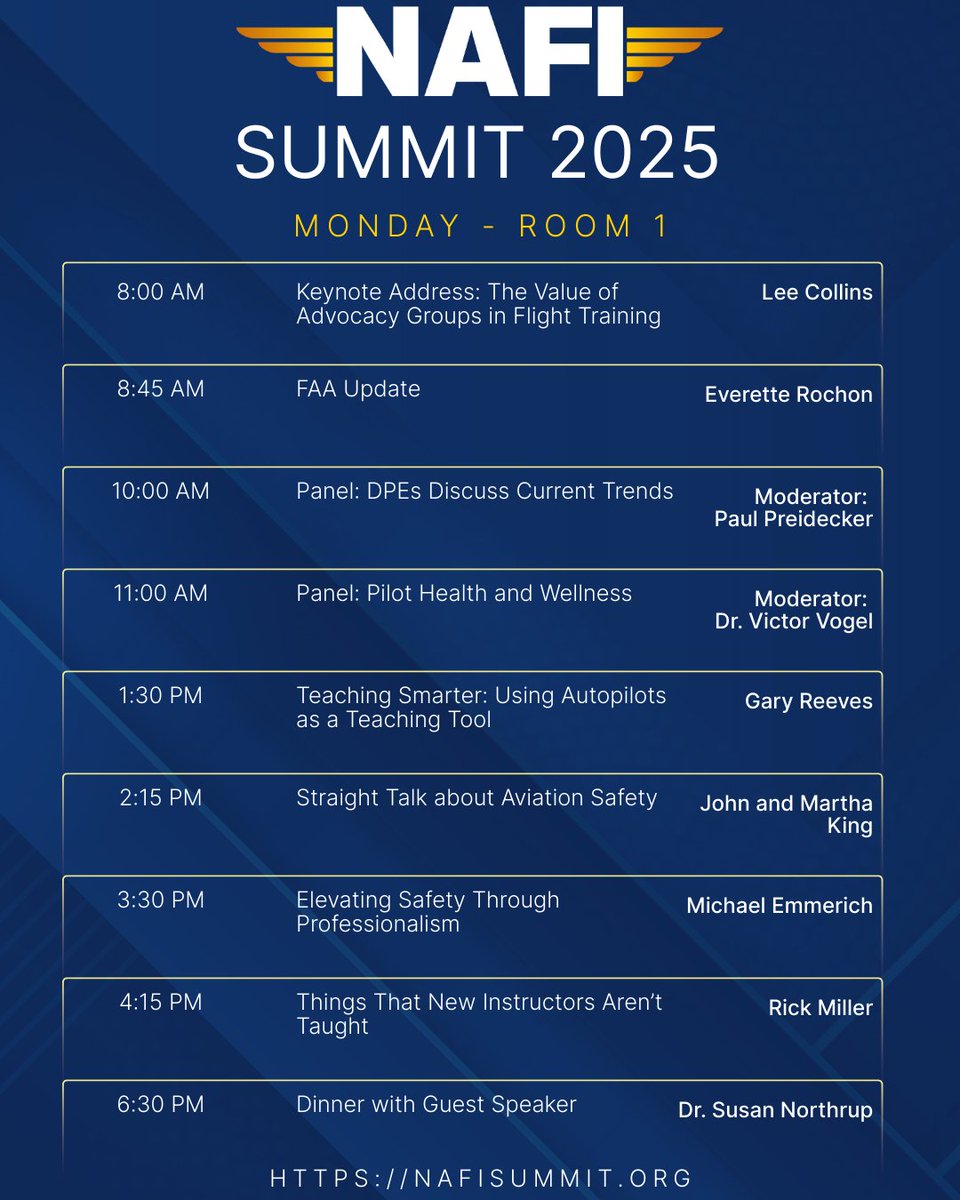 NAFIInstructors's tweet image. ✈️ NAFI Summit 2025 lands in Akron this Sept 21–23!

📍 MAPS Air Museum, Akron, OH

 🔗 Register (link in bio): nafisummit.org

#NAFISummit2025 #FlightInstruction #NAFI