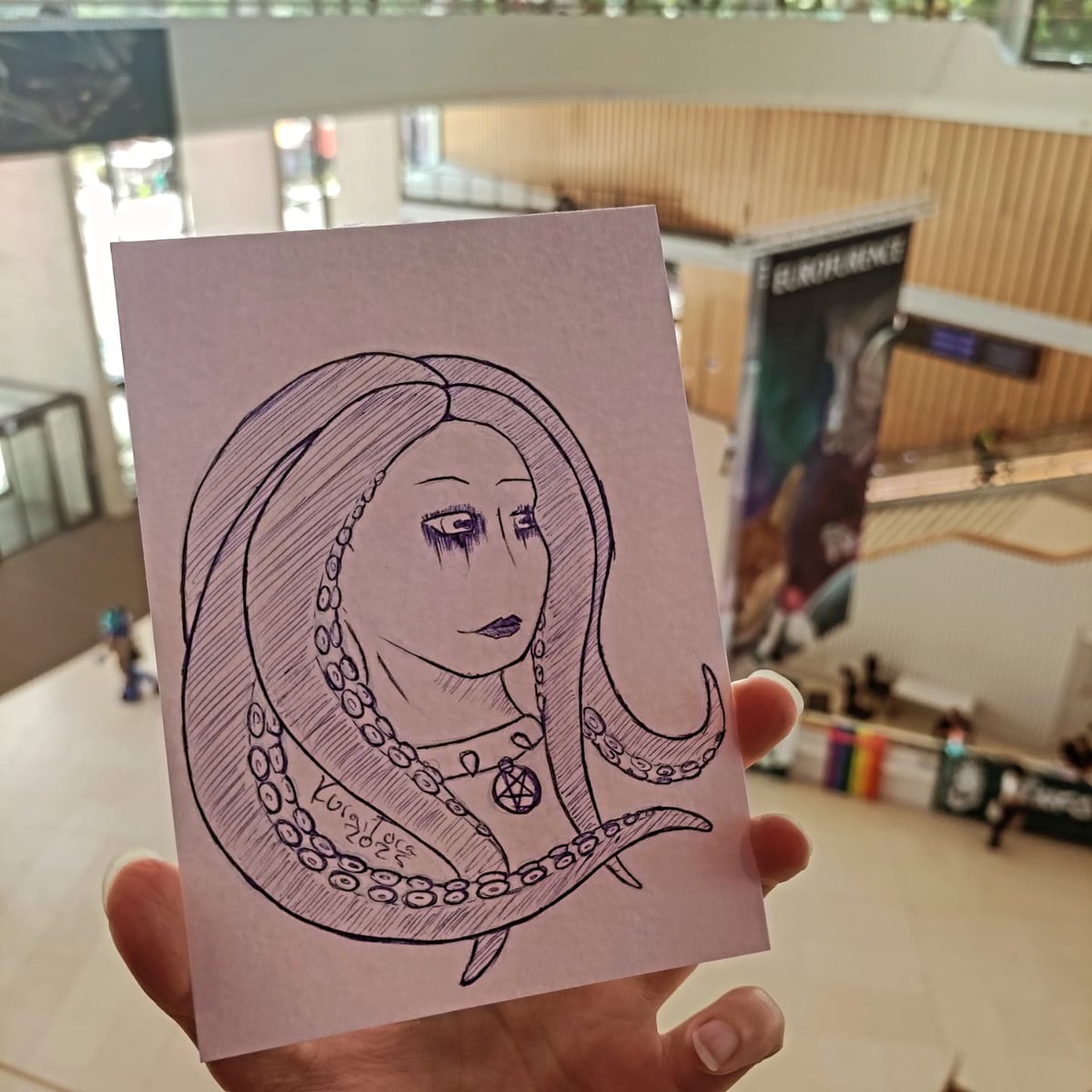 KuraiTora13's tweet photo. EuroFurence is started! So first and second day with sketch draw ^^

#eurofurence #eurofurence2025 #sketch #anthroart #tradionalart #art #drawings #artdrawing https://t.co/a8SJ9NiSct