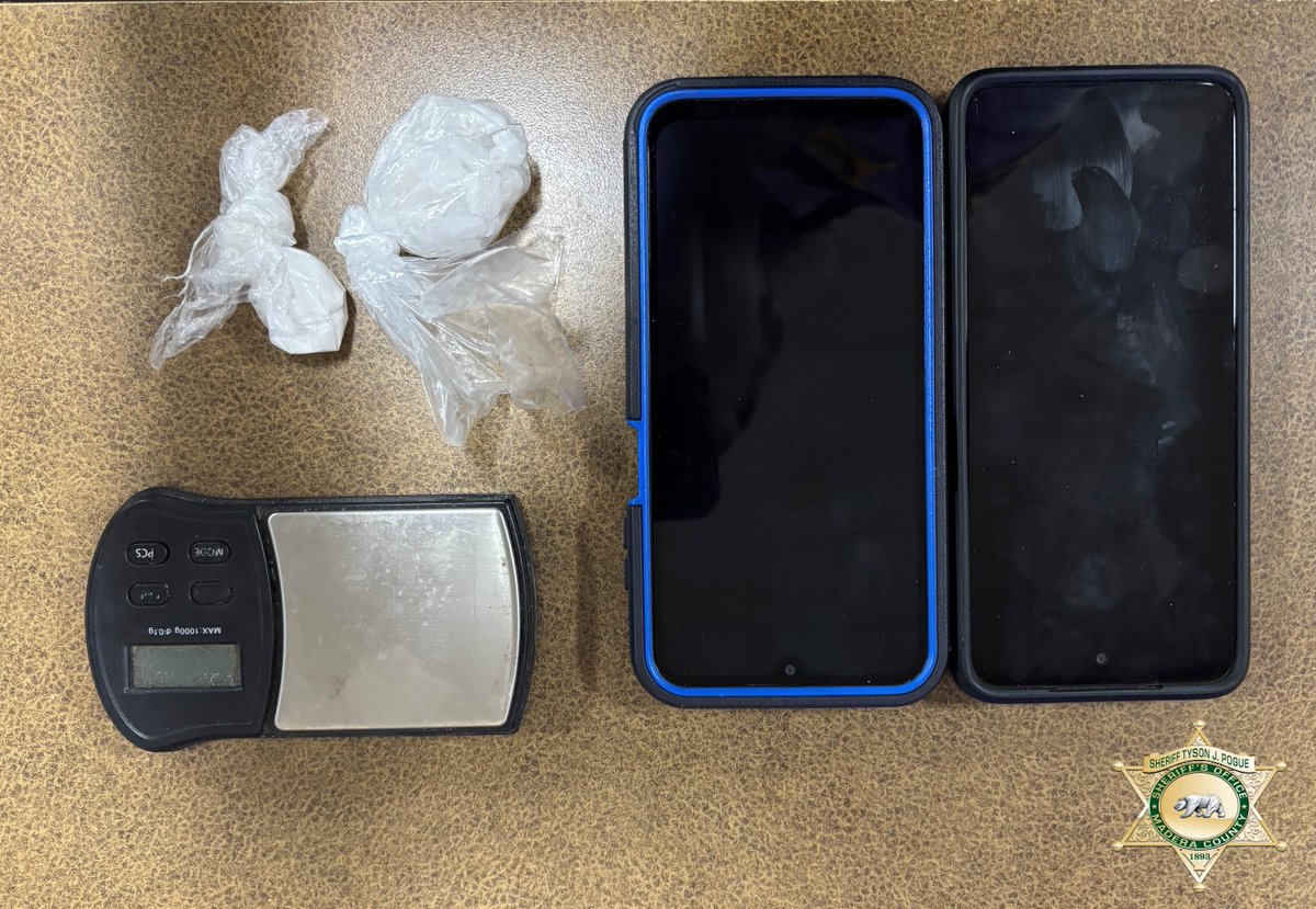 This morning, K9 Deputy Hernandez located a suspicious vehicle on Cholla Ave. 

The driver became combative and was safely detained after a brief struggle. 

K9 Canelo alerted to narcotics &amp; suspected meth was recovered.  

John Bartollome (38) booked on multiple charges.