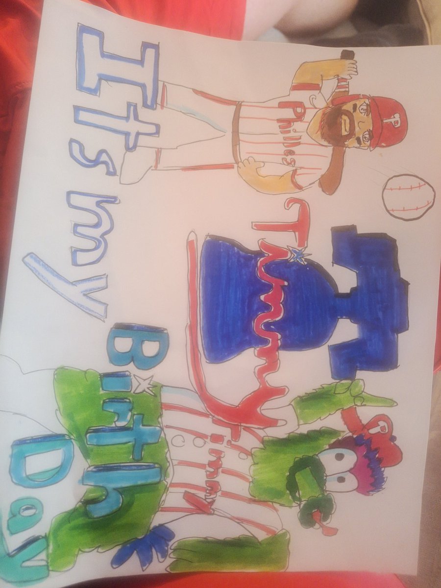 tbramble88's tweet photo. @Phillies were going to the 9/13 royals game for my son's 10th birthday. The birthday package is sold out, any shot he can get a ball or something? He's really excited! https://t.co/Ai2xBqycfM