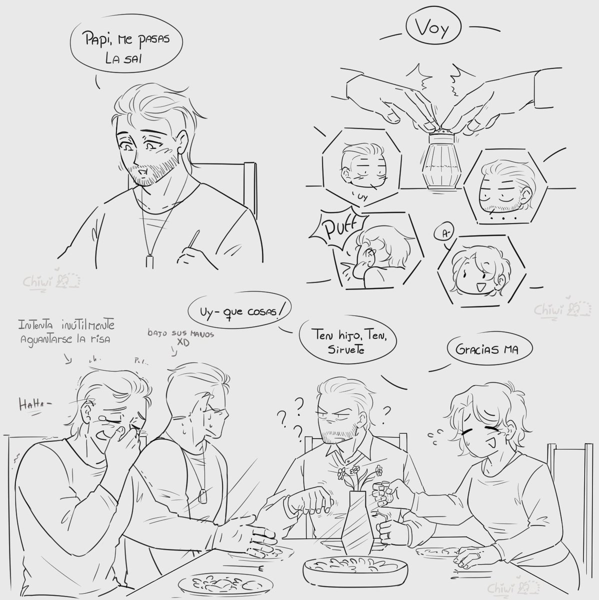 _chiwi_b4r366's tweet image. Esto también paso en la cena familiar🗿JHAHJAJA Vamo a revivir este au asi que bue JAGSDHA 

(gracias fefy preciosa, por hacerme agarrar la pala muak, ahora ire viendo los demas bocetos pa subir mas de este au y del volkacio stardew sisisi)
#volkacio #volkacioAu