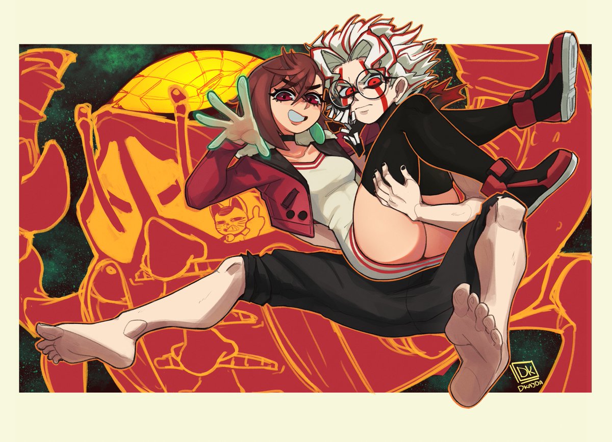 Dkajart's tweet image. MOMOKARUN vs CRAB GRANNY #dandadan